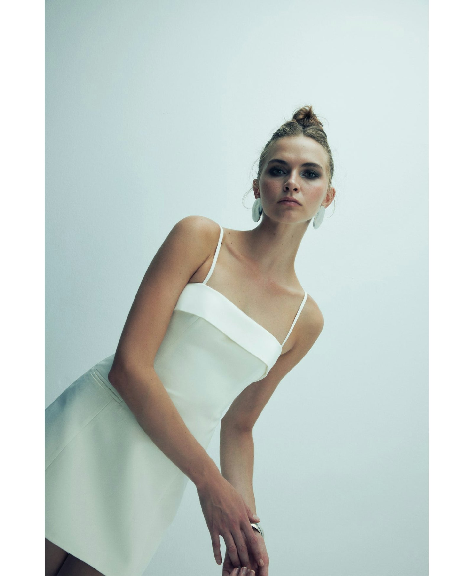 Gaia Mini Dress in Vanilla Ice made by Nazli Ceren