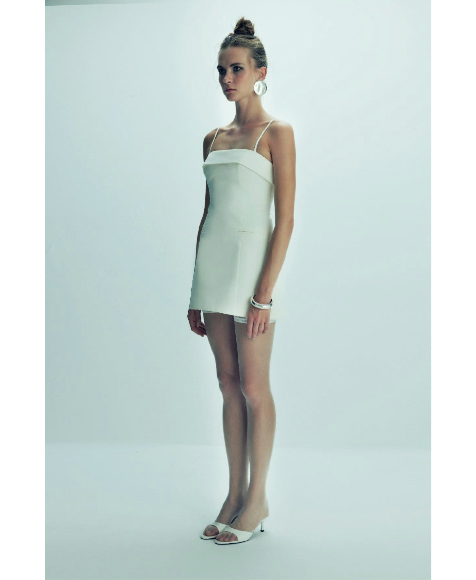 Gaia Mini Dress in Vanilla Ice made by Nazli Ceren