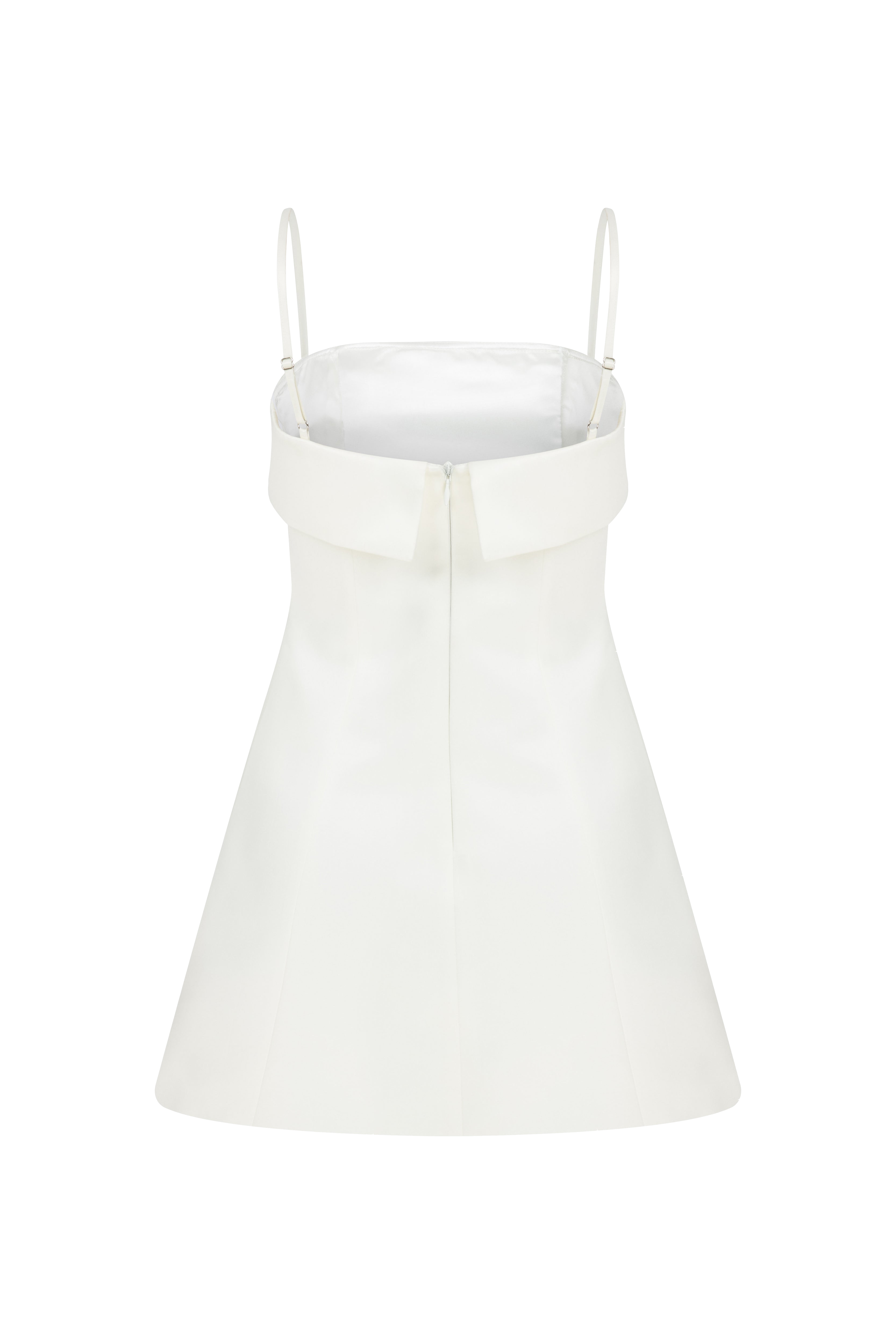 Shop Nazli Ceren Gaia Mini Dress In Vanilla Ice