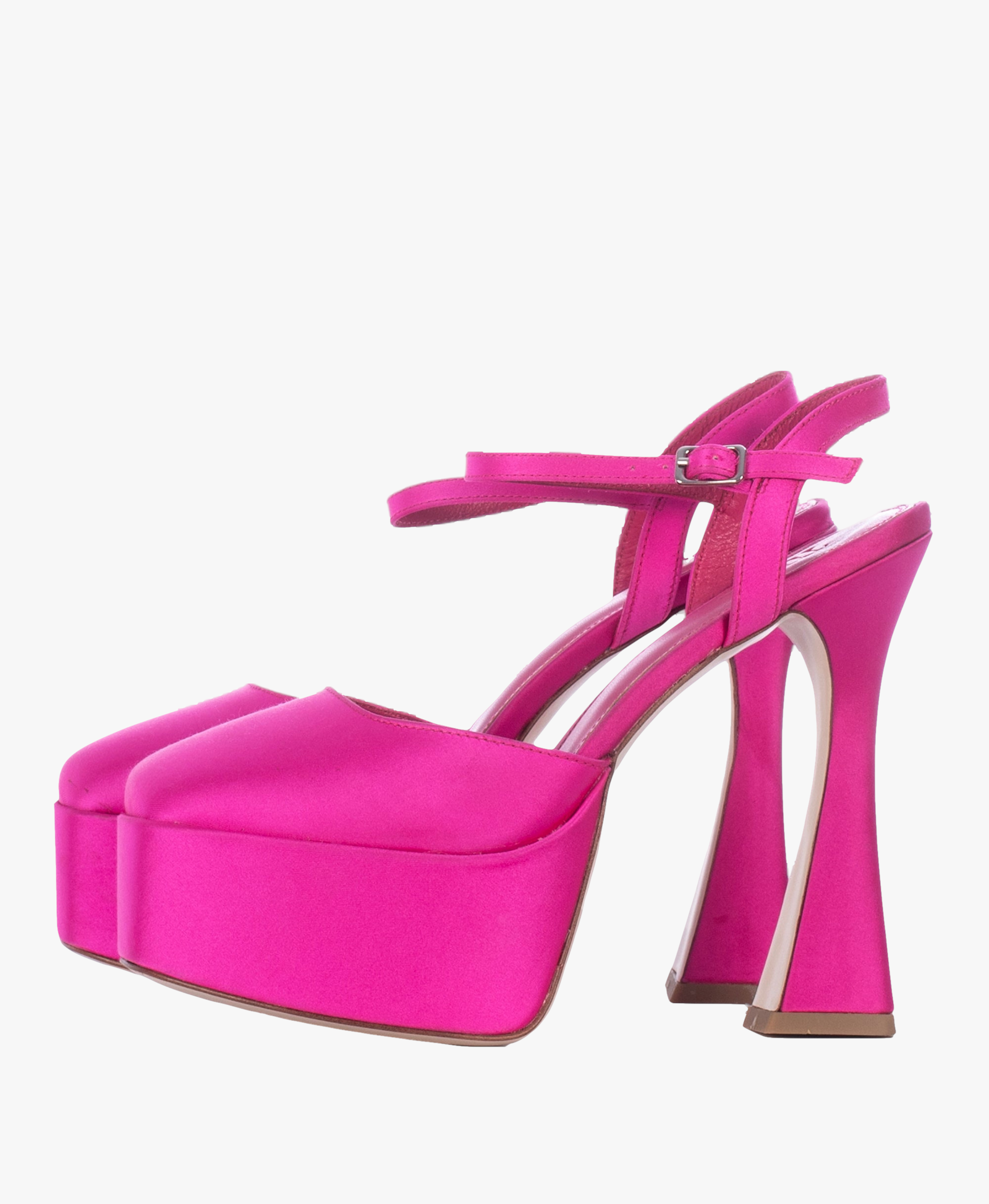 LOU LOU PINK PLATFORM SANDALS in Pink made by Toral