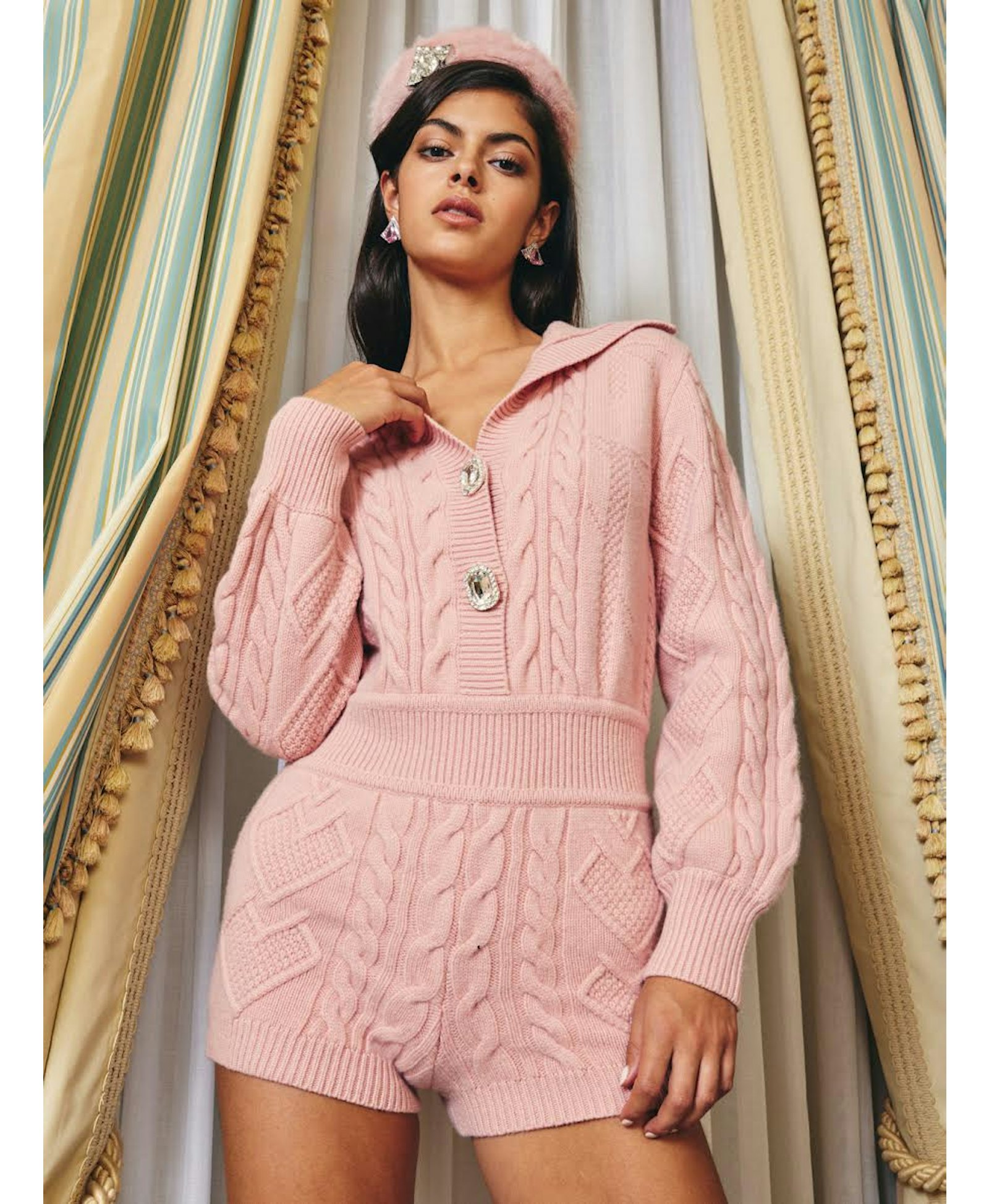 Melanie Wool Jumpsuit (Pink) (Final Sale) made by Nana Jacqueline