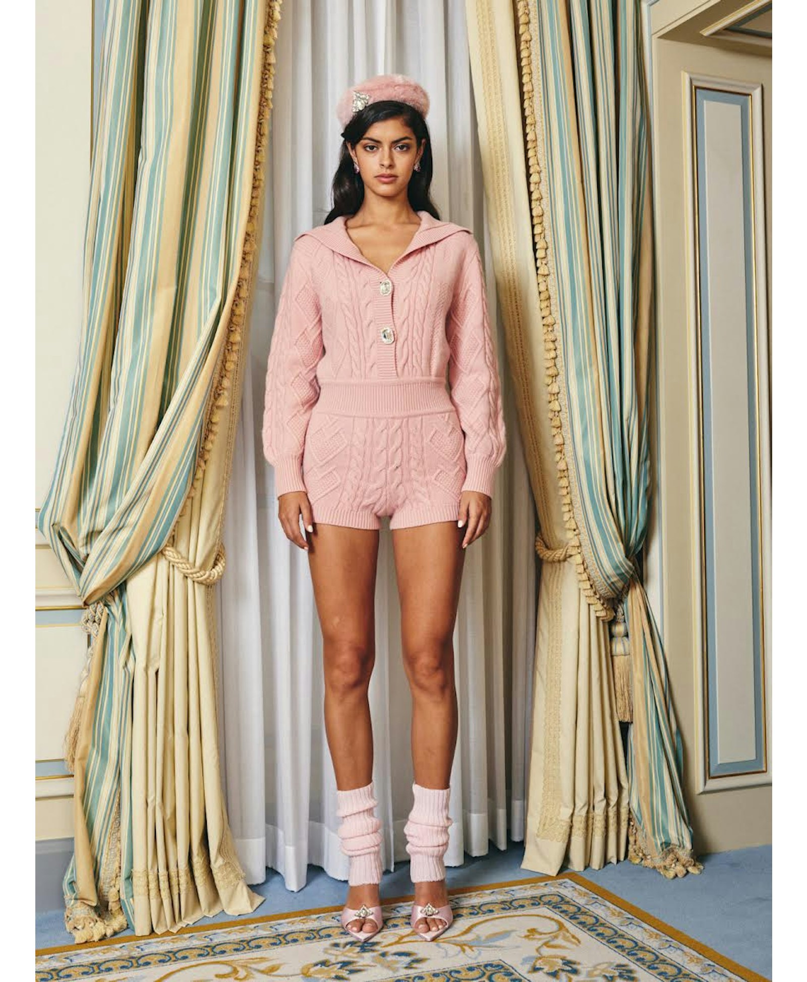 Melanie Wool Jumpsuit (Pink) (Final Sale) made by Nana Jacqueline