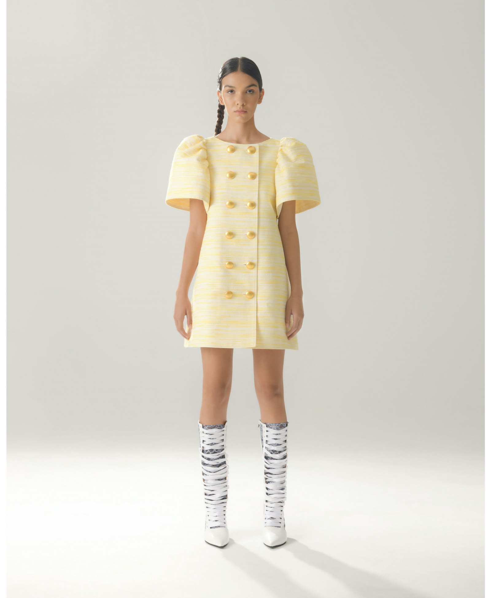 BELL-SLEEVE MINI DRESS made by KEBURIA