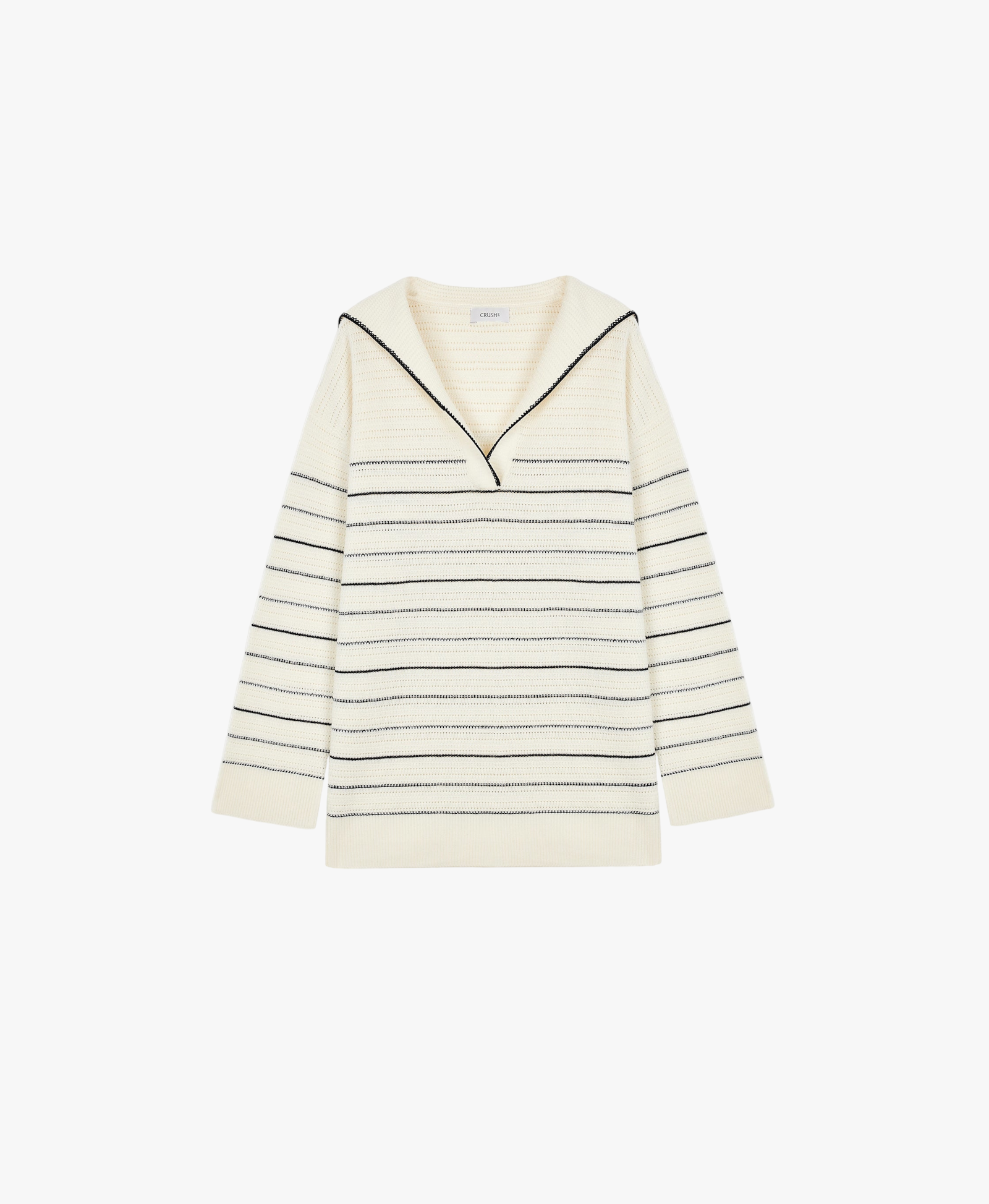 STRIPED SAILOR COLLAR SWEATER made by CRUSH Collection