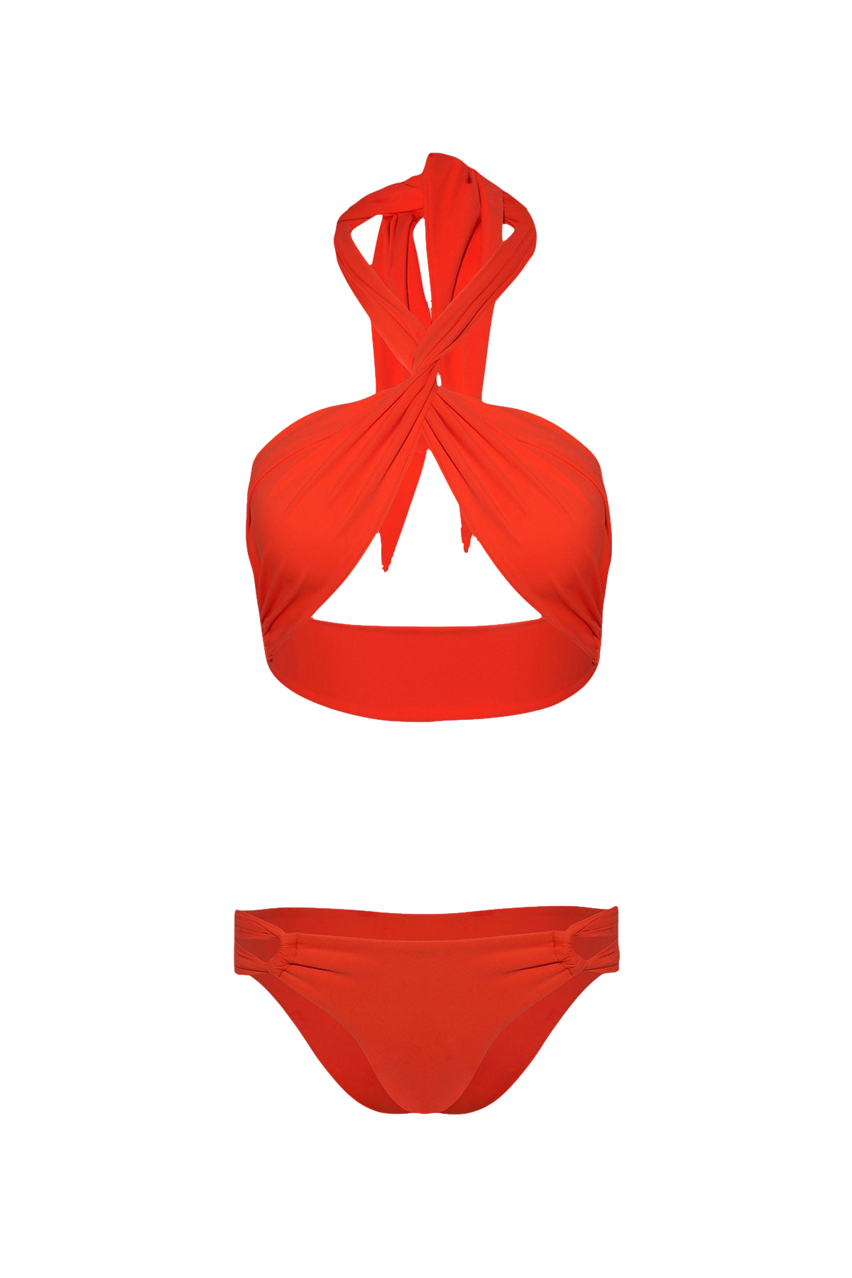 Shop Wrap Bikini in Orange - Top from Sara Cristina at Seezona | Seezona