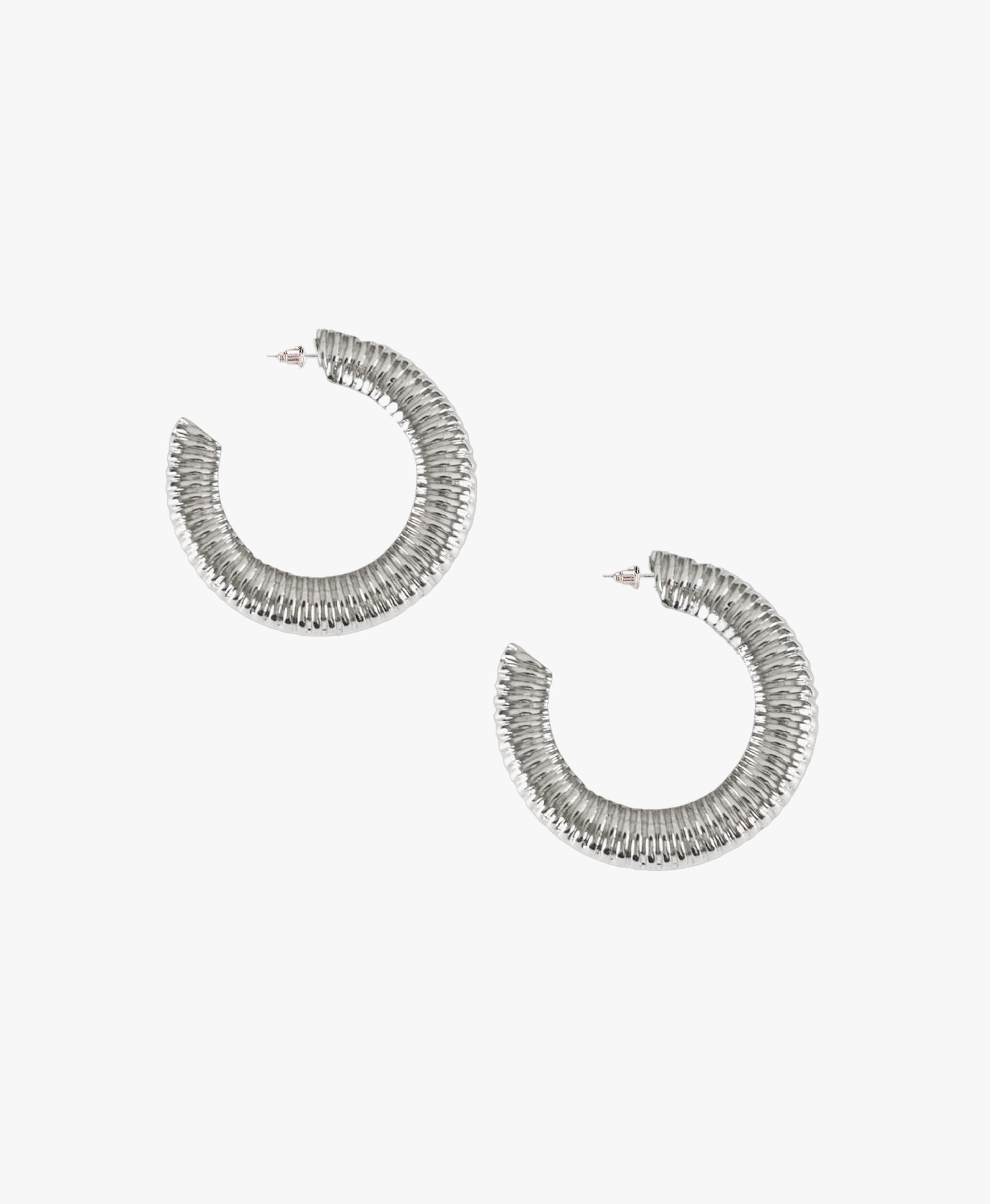 Shop Iris Silver Hoop Earring from THE GALA at Seezona | Seezona