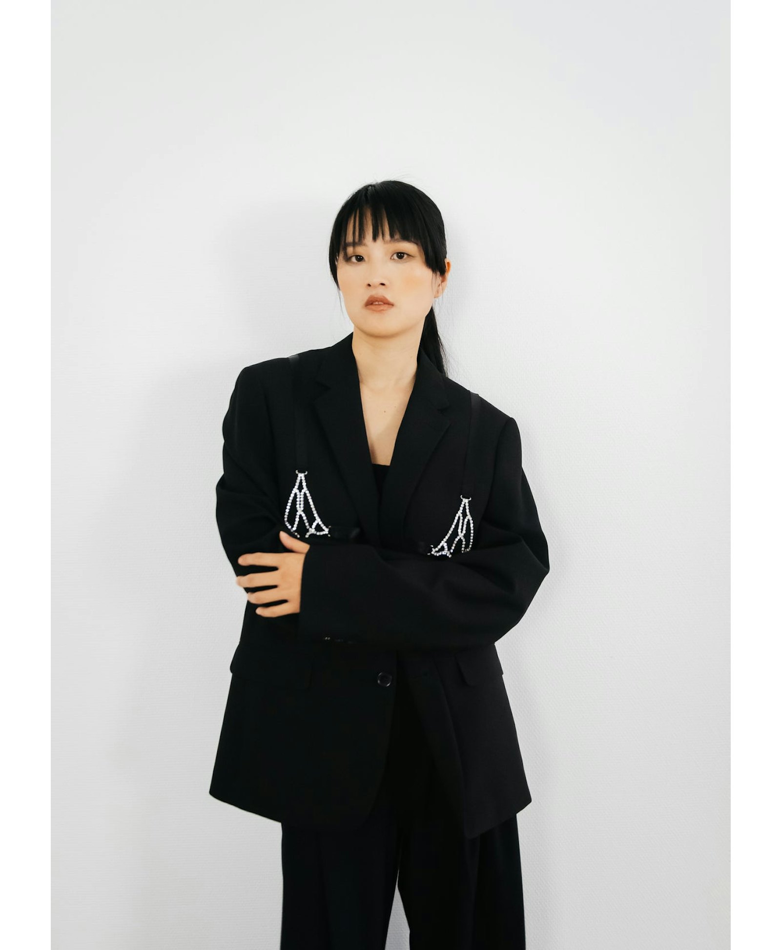 The Jane Blazer in Black made by ÂGE Paris