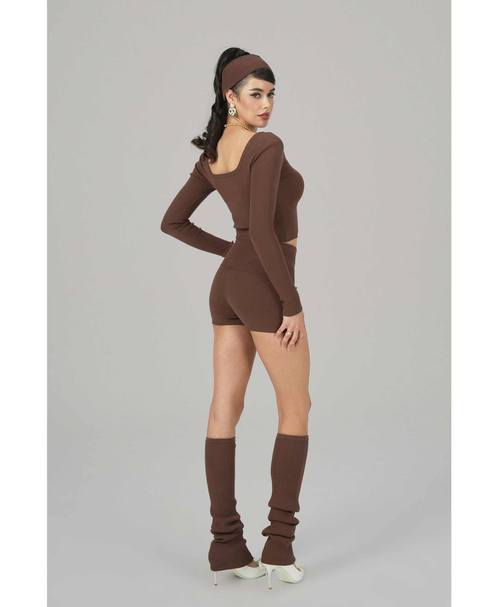 Holly Shorts (Brown) made by Nana Jacqueline