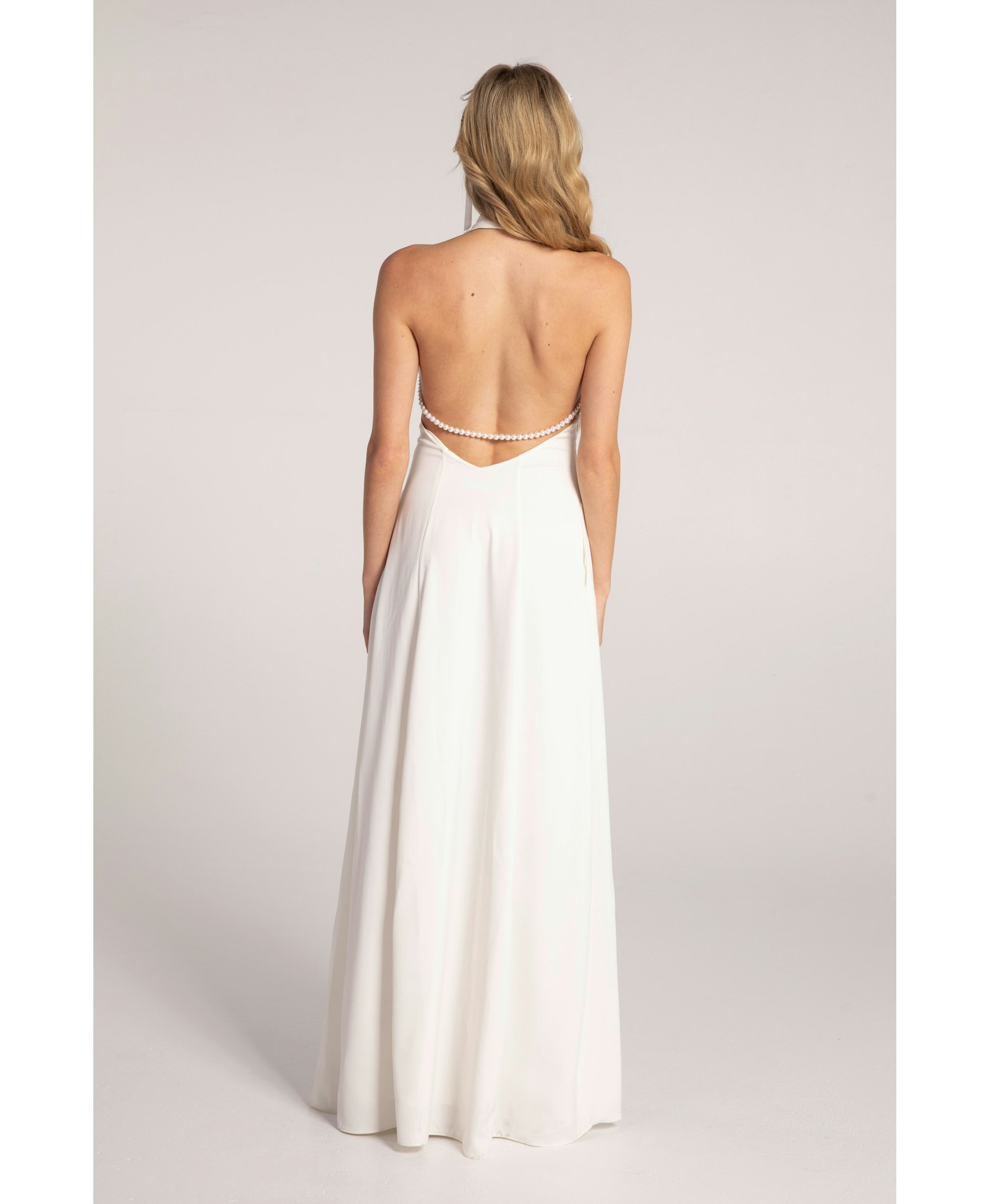 Aniya Satin Dress (White) made by Nana Jacqueline