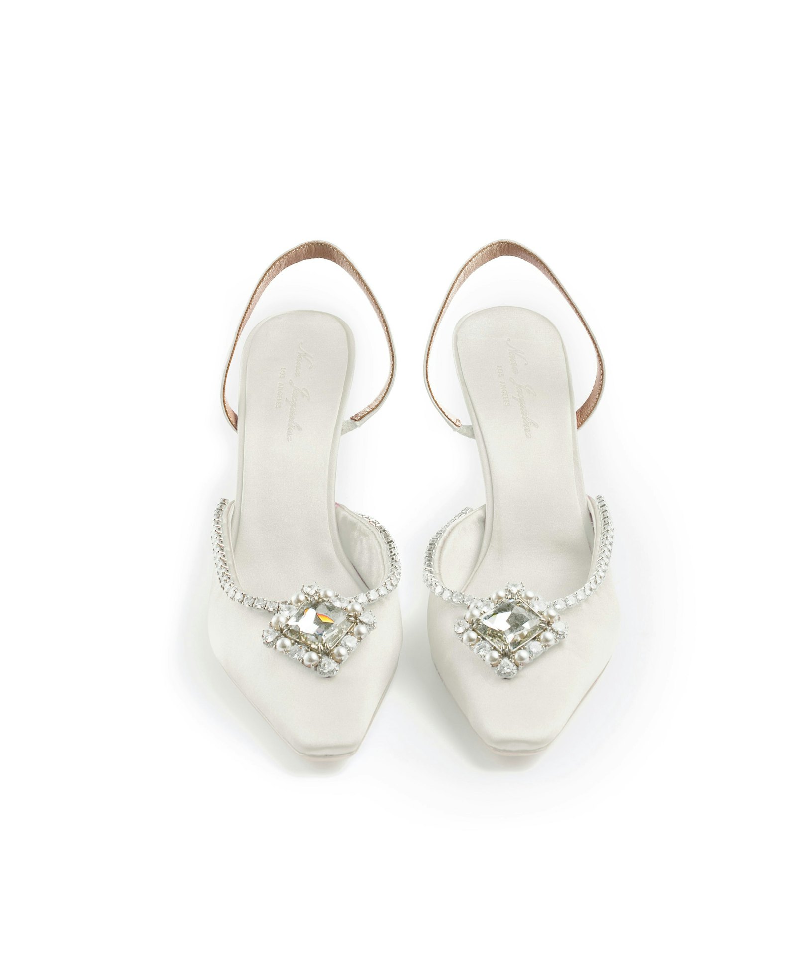 White Nia Heels (Final Sale) made by Nana Jacqueline