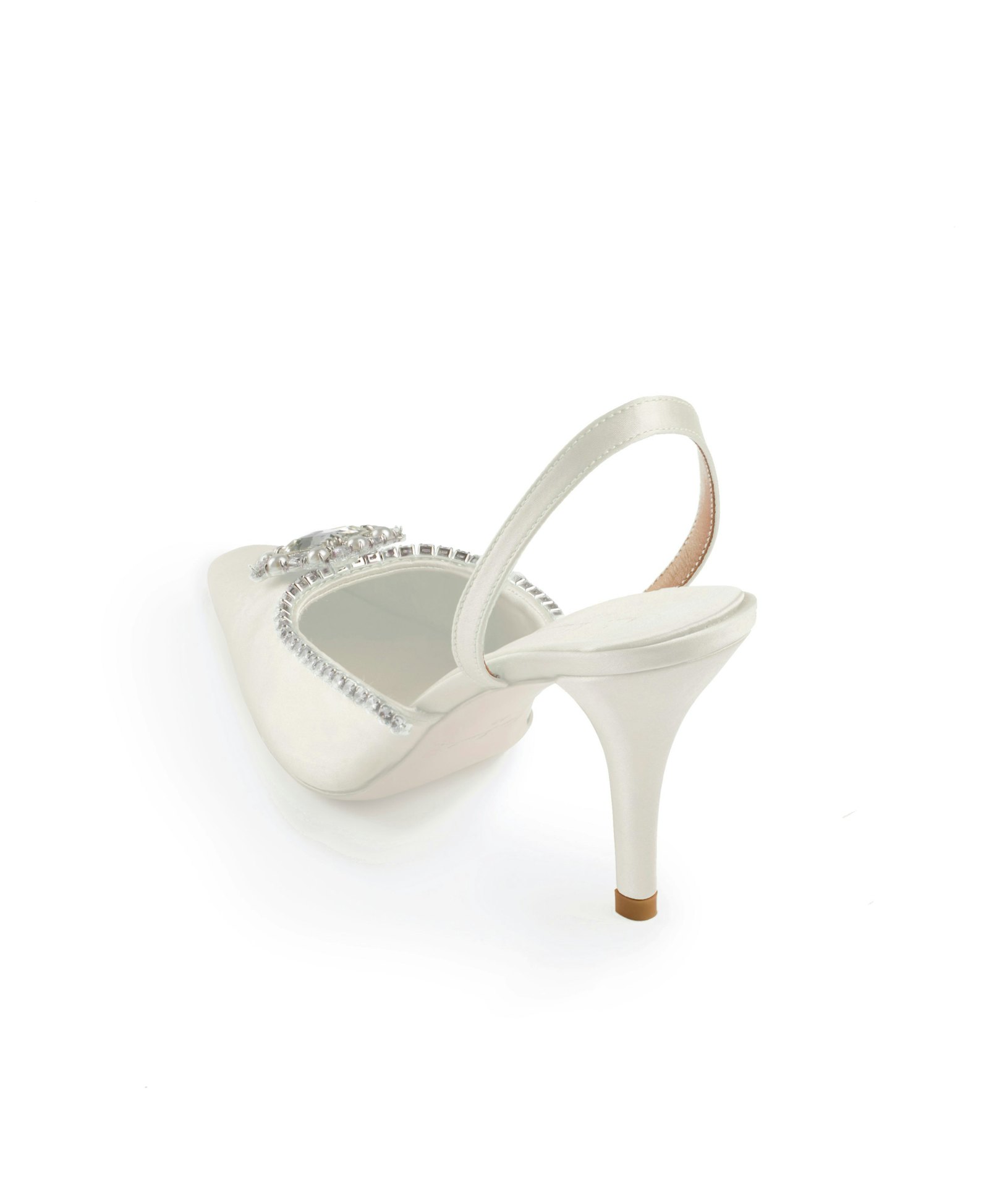 White Nia Heels (Final Sale) made by Nana Jacqueline