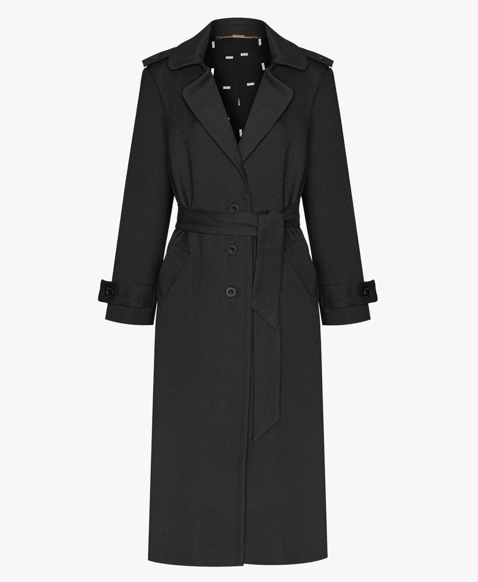 WOOL COAT WITH LEADPOTS made by BENU Studio