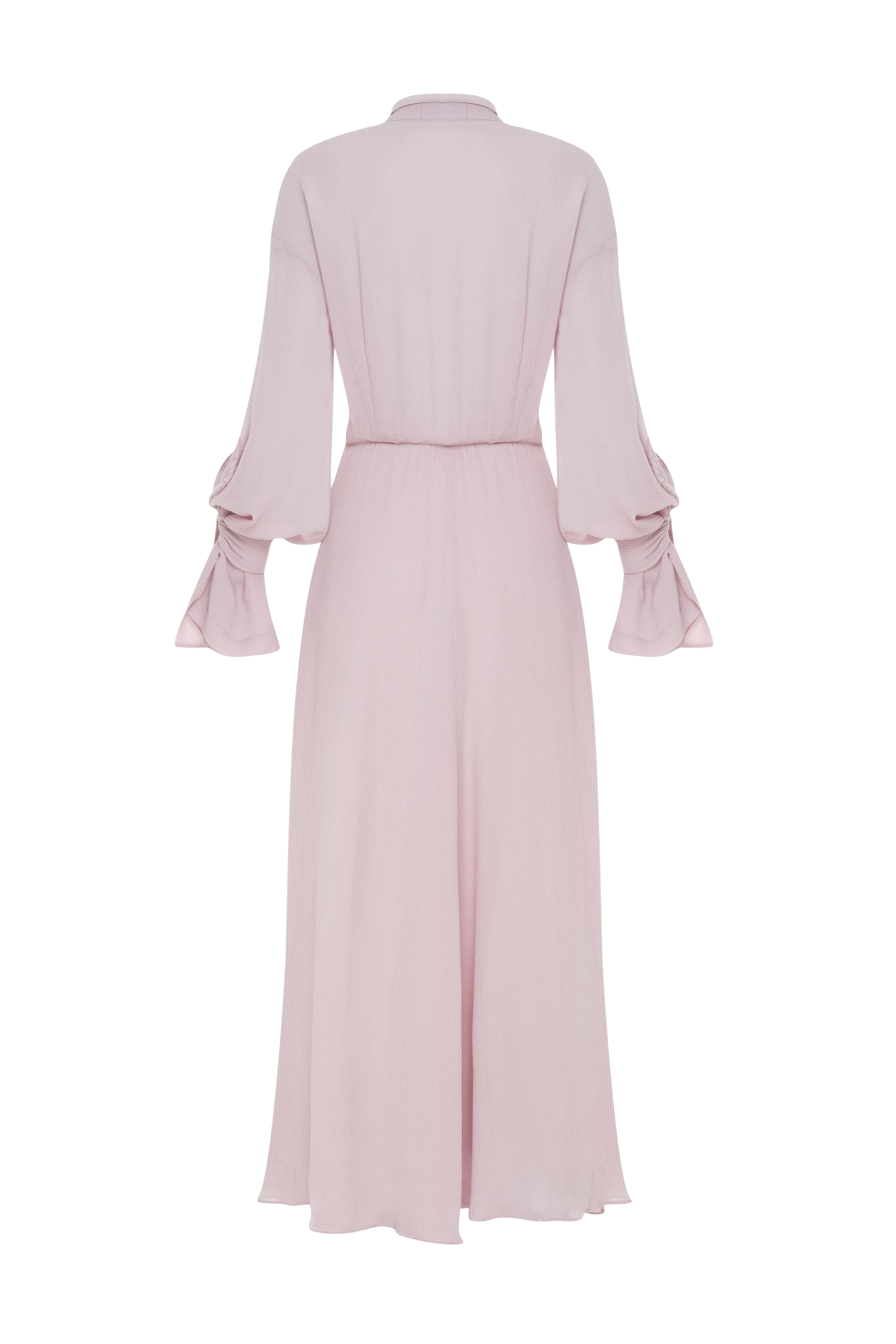 Shop Malva Florea Dress With A Drape In Taffy Pink