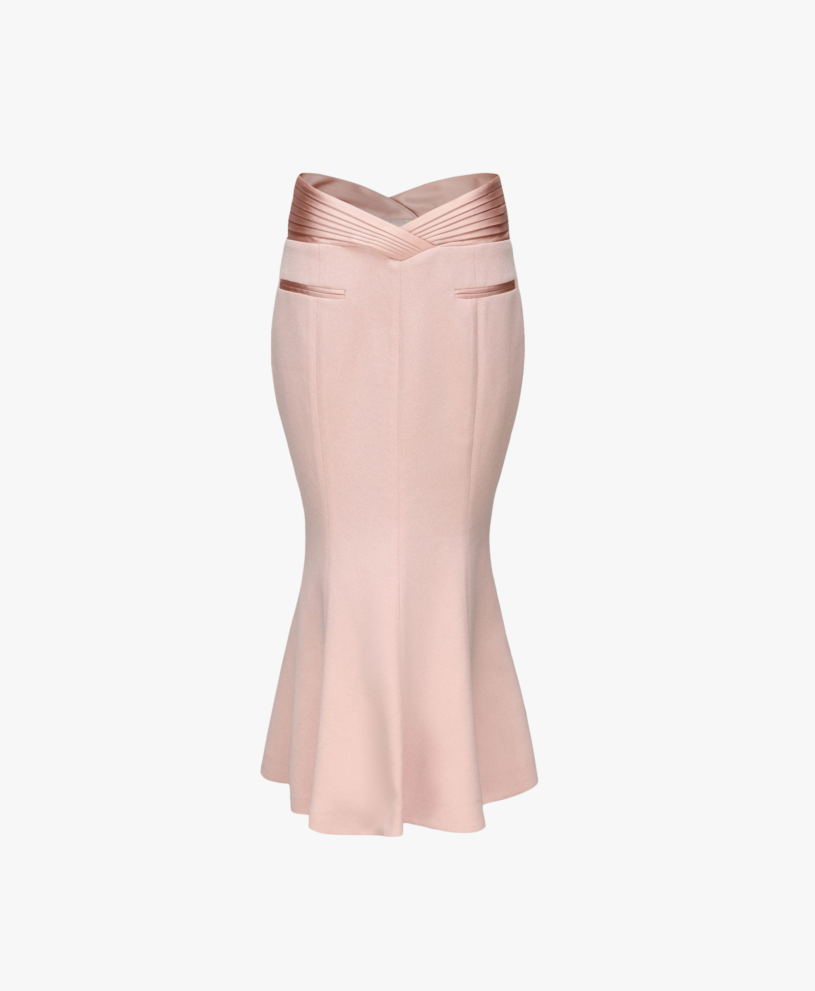 Belle Satin Skirt (Light Pink) (Final Sale) in Pink made by Nana Jacqueline