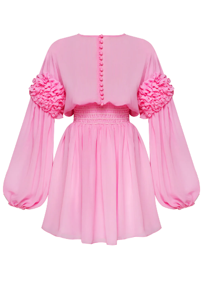Guranda Light Pink Ruffle Dress