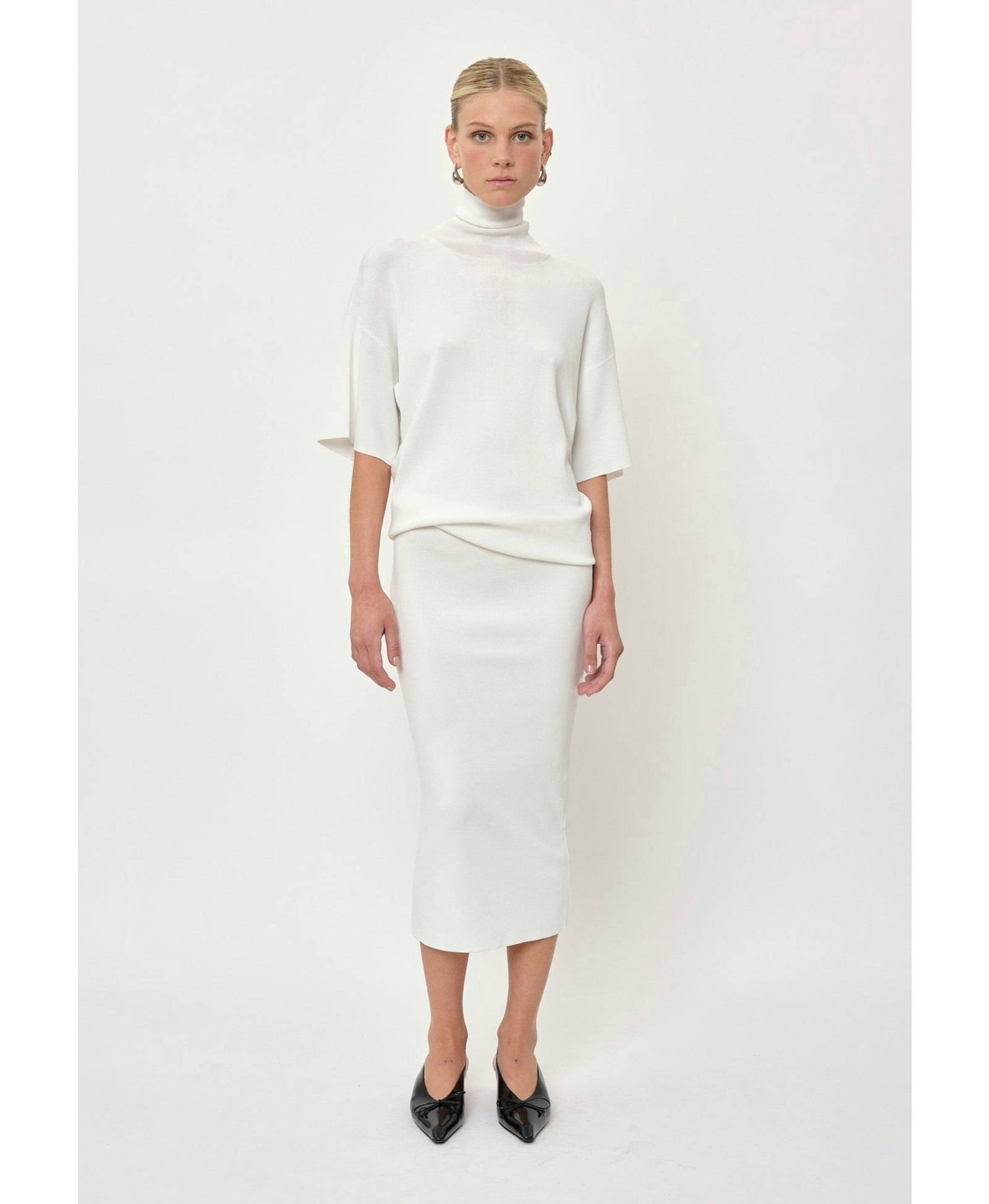 Carrie Knit Dress - Off White made by HERSKIND