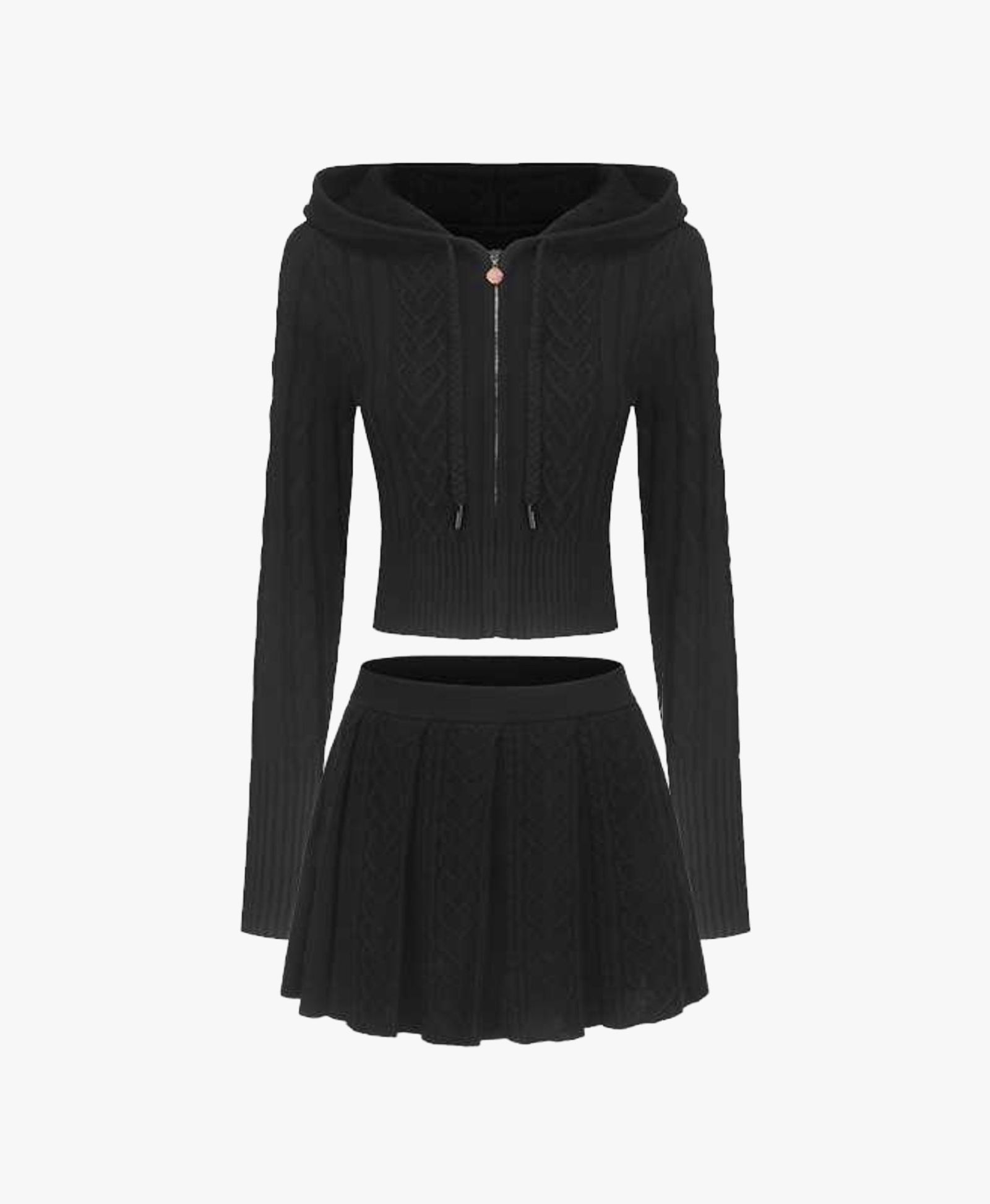 Jailina Knit Set (Black) made by Nana Jacqueline