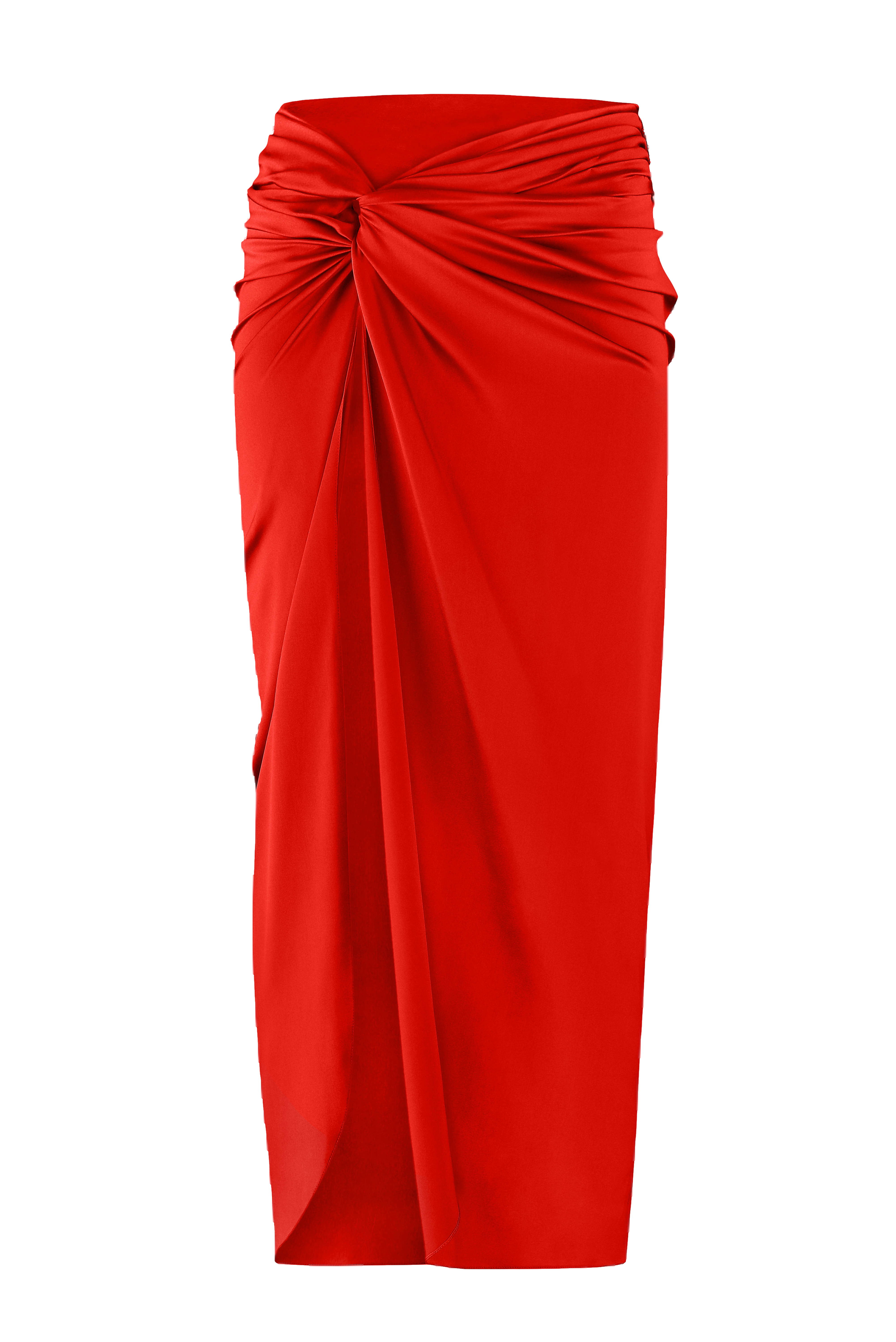 Nué Silk Skirt In Red