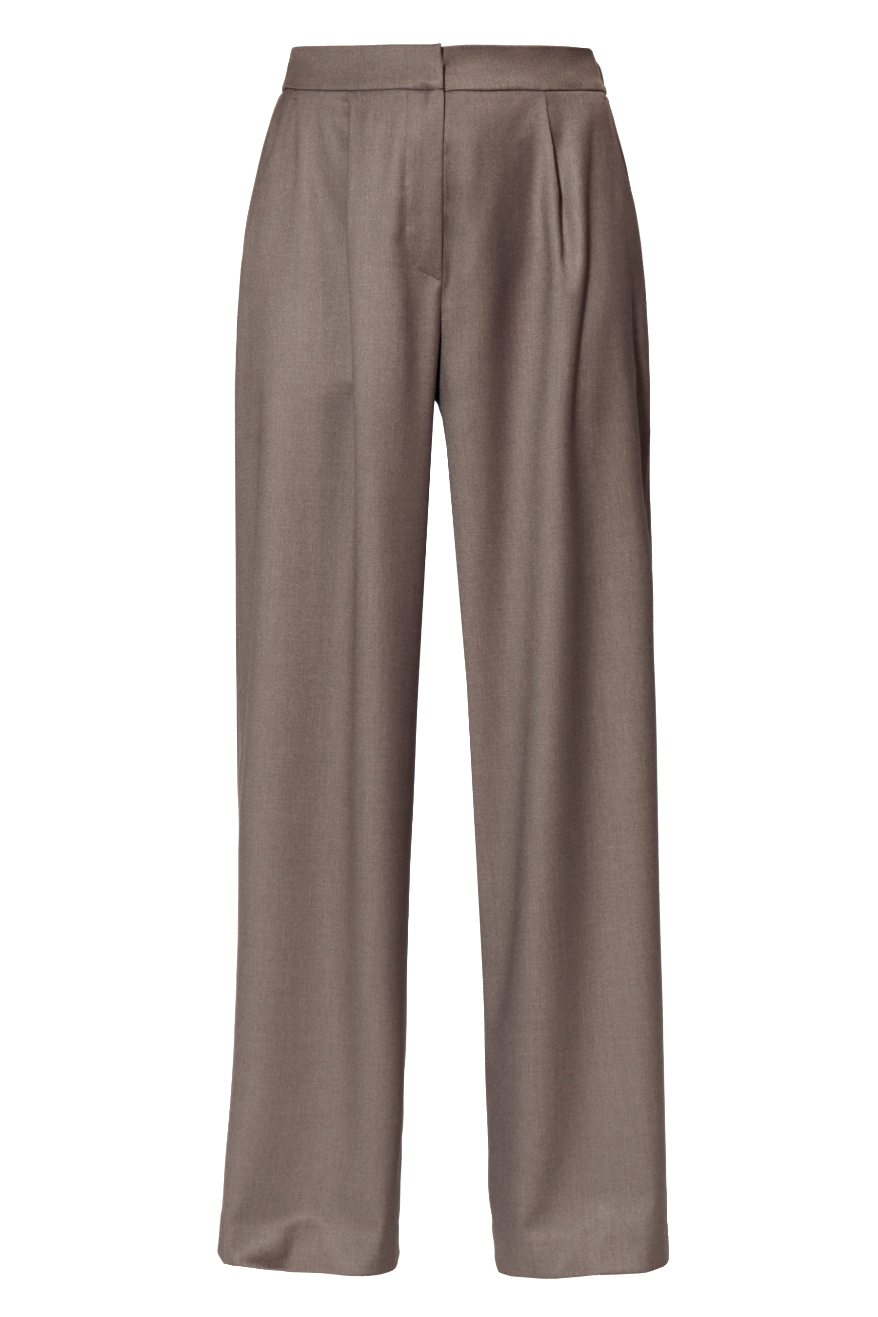 Halewski Trousers Ophelie Brown Melange In Gray