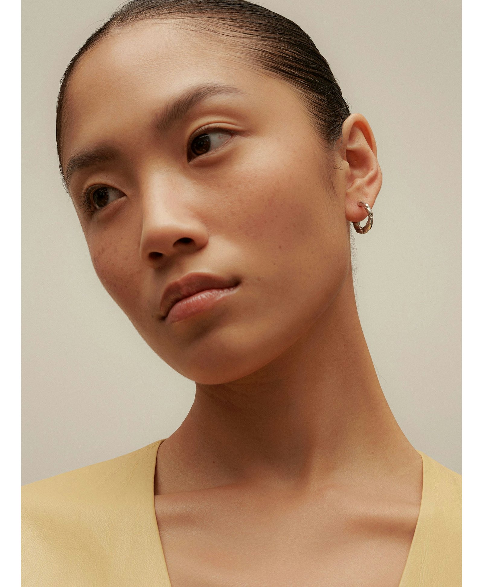 Talisman Small Hoop Earrings Silver made by Eva Remenyi