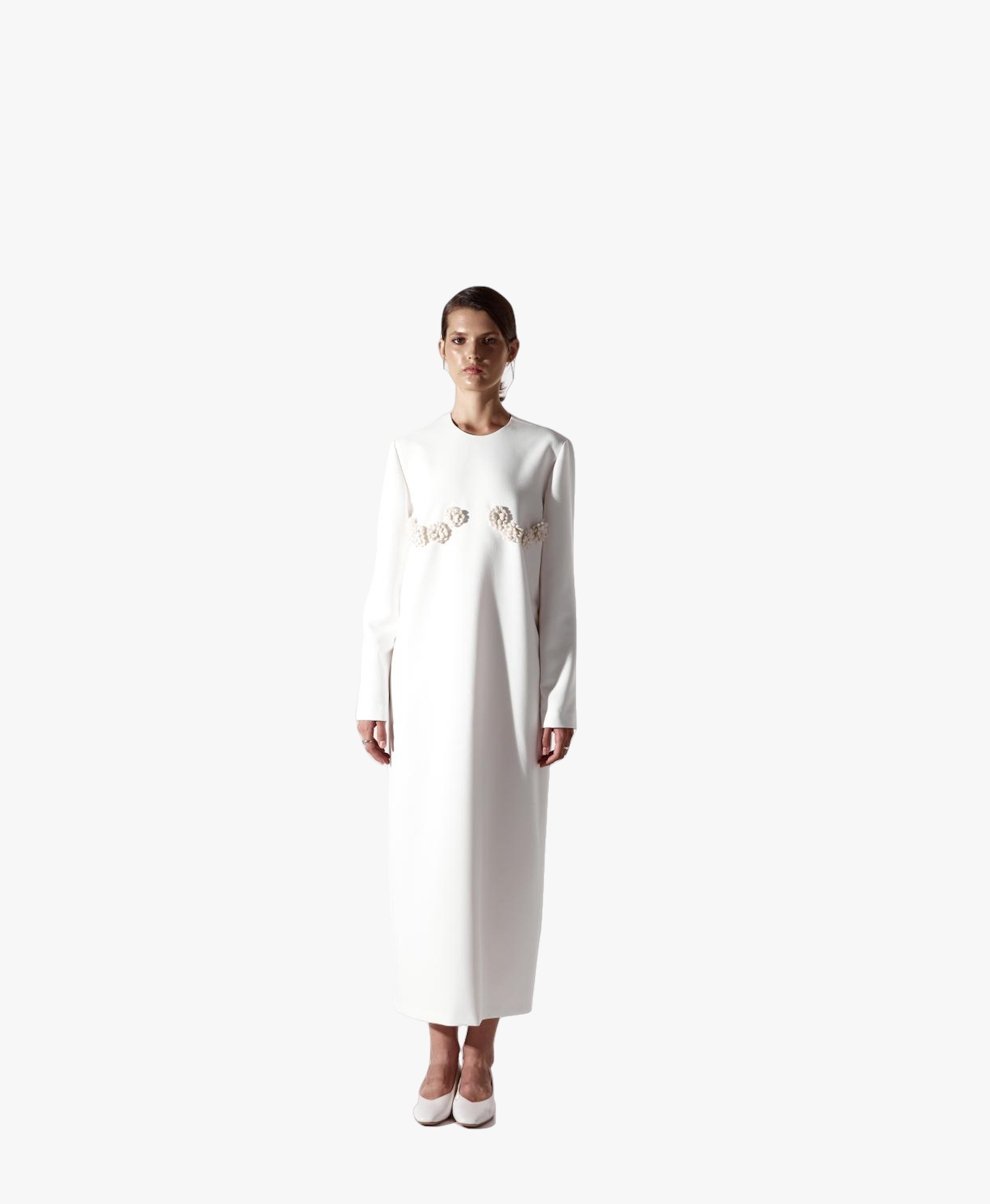 Milk dress in White made by DELEGAN Clothes