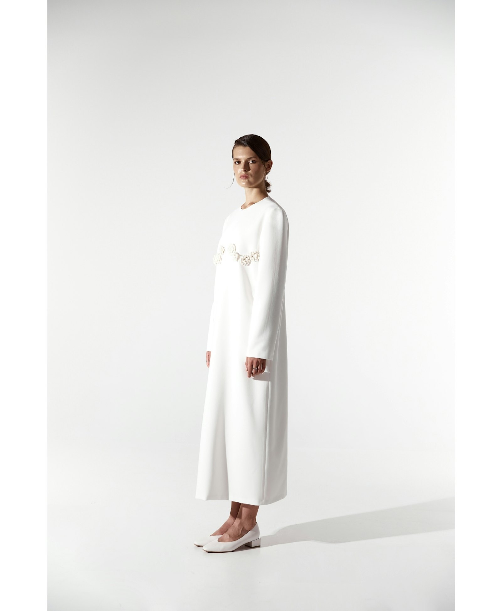 Milk dress in White made by DELEGAN Clothes
