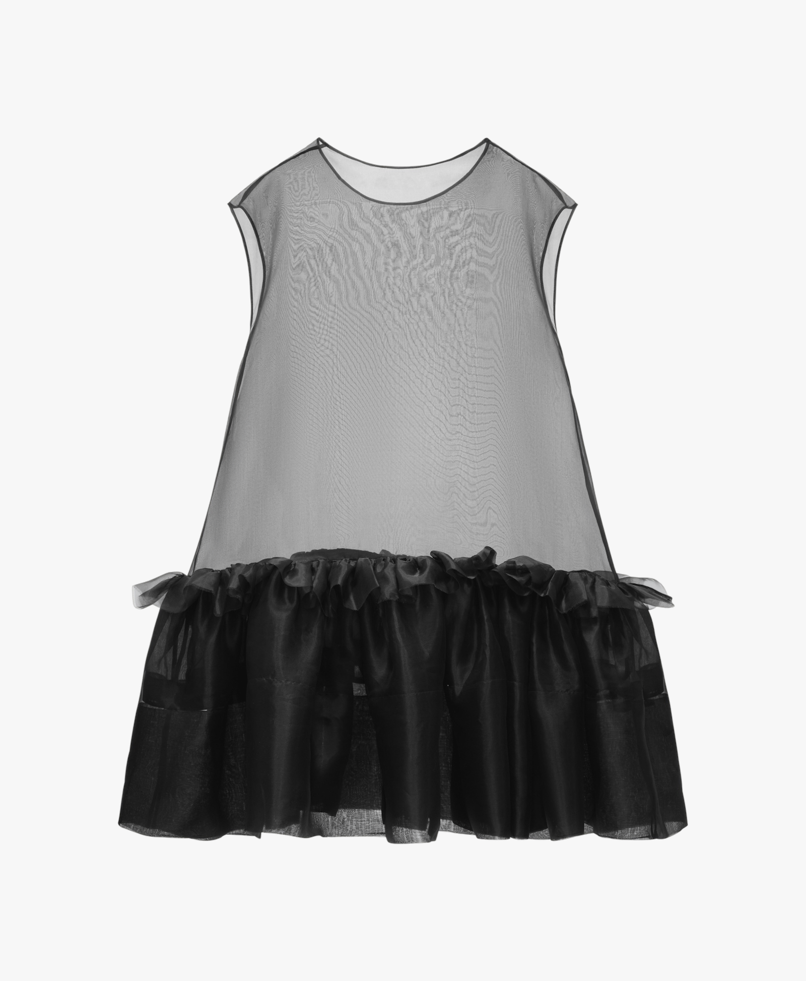 Midi Silk Dress With Ruffles made by YAVORSKA