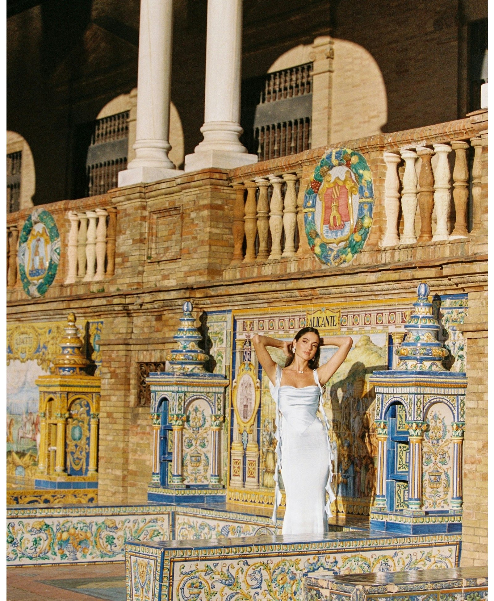 Caroline Dress (Blue) made by Nana Jacqueline