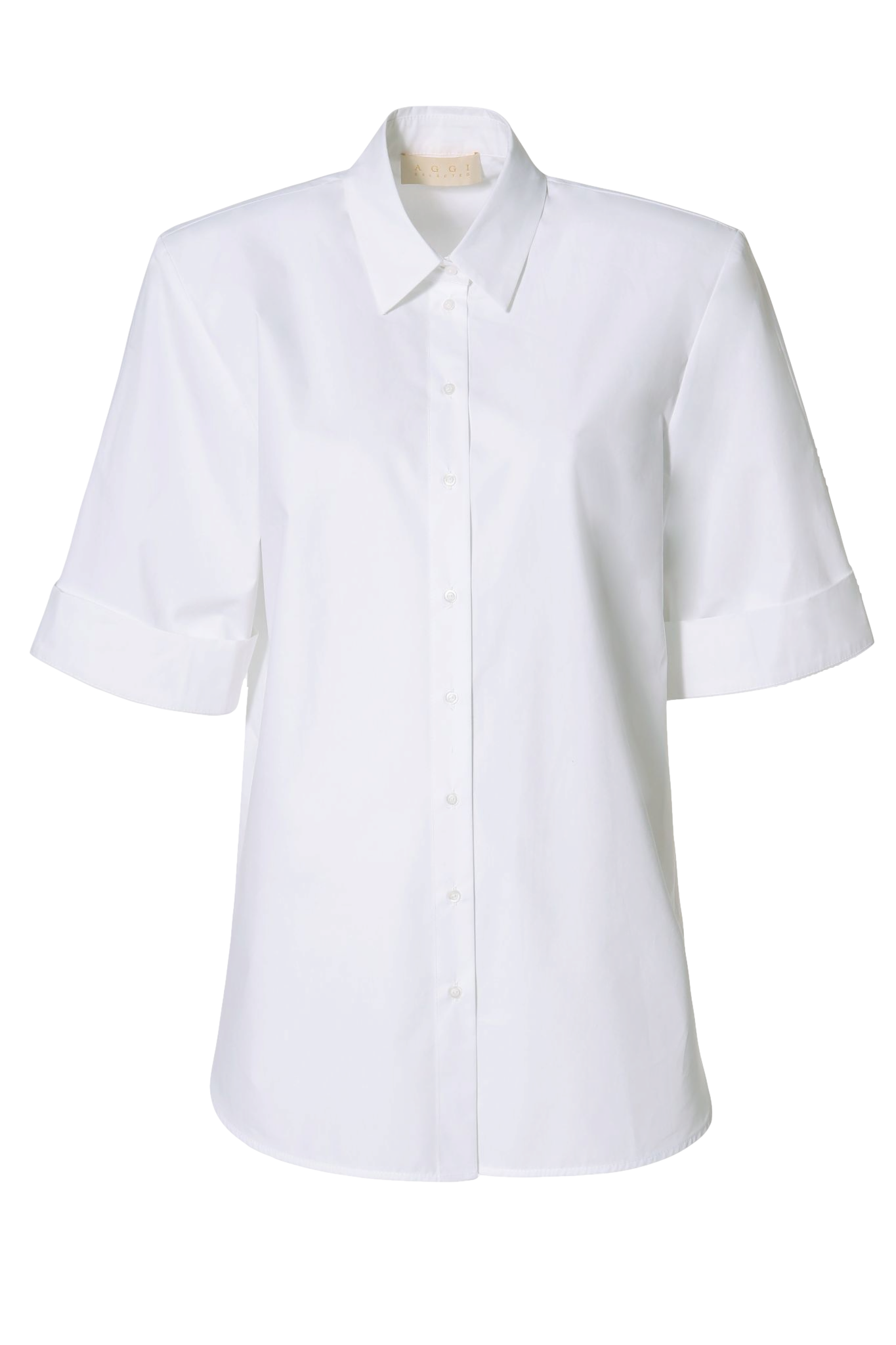 Shop Aggi Shirt Demi Simple White
