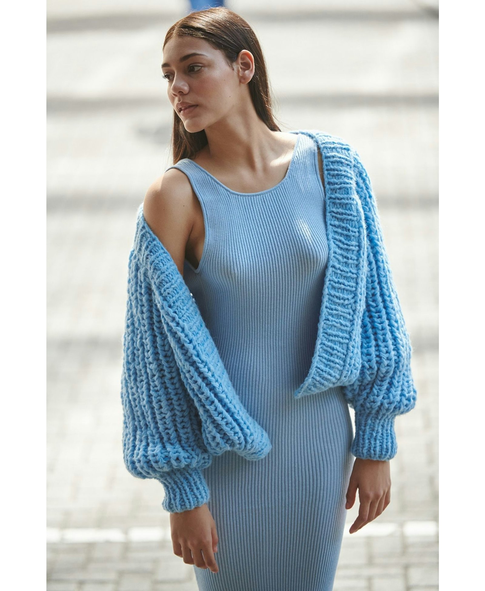 MILDA dress (30% OFF) in Blue made by AYNI