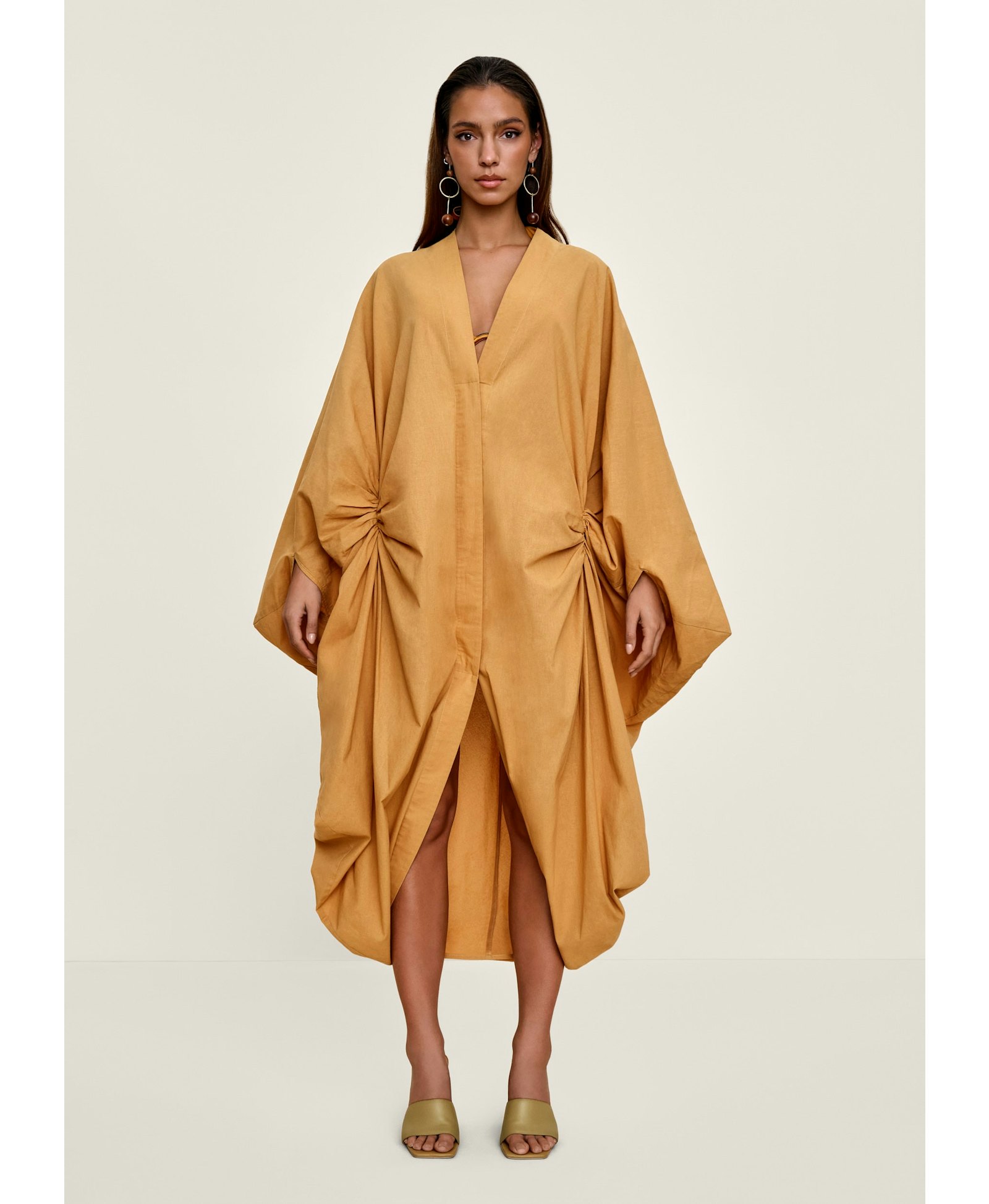 LABU ROBE - MUSTARD made by Andrea Iyamah