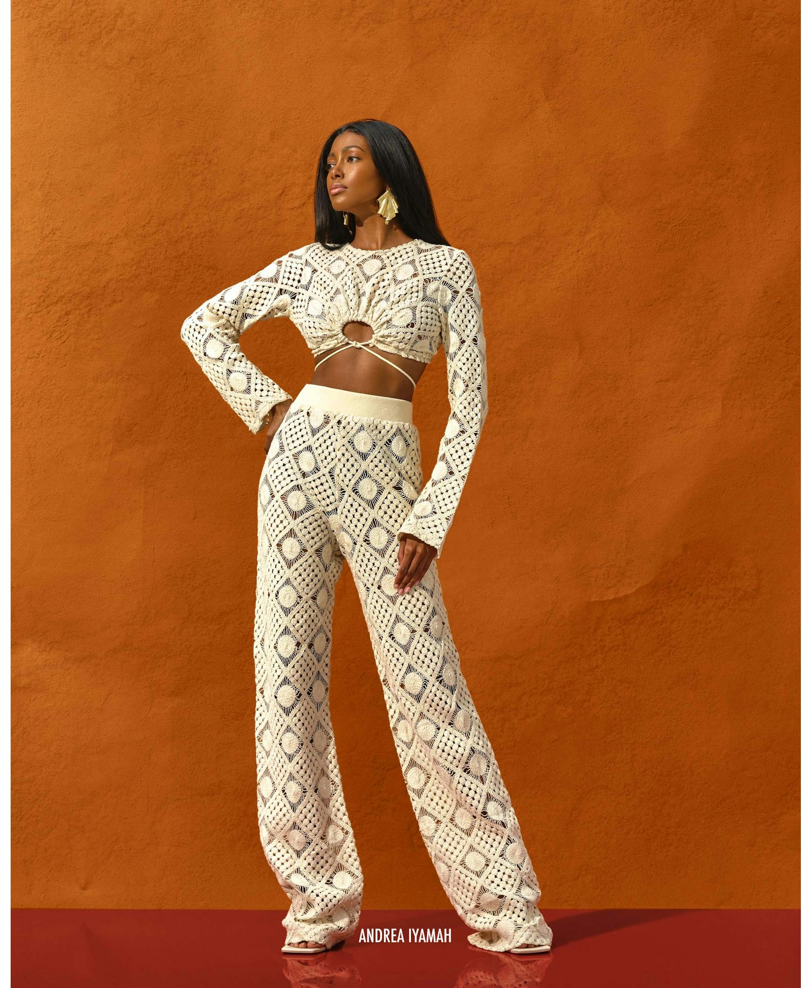 HIRA CROCHET PANTS made by Andrea Iyamah