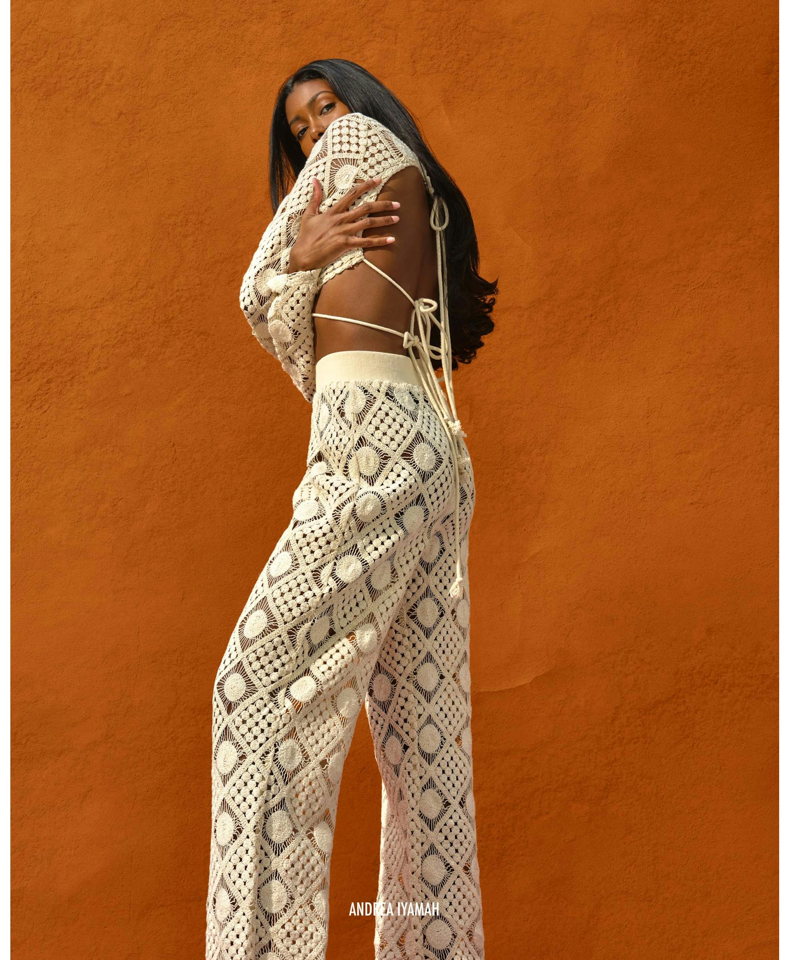 HIRA CROCHET PANTS made by Andrea Iyamah