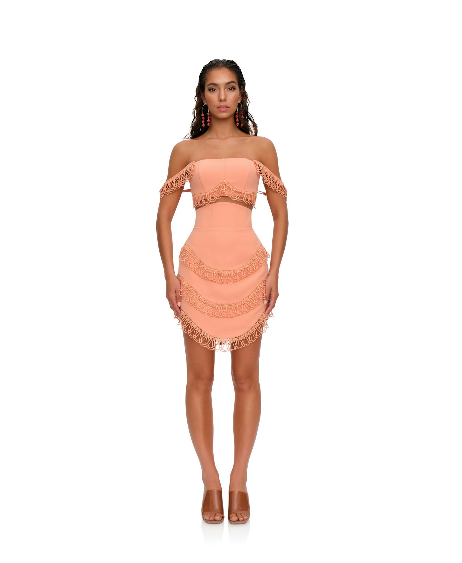 RIZO CROP TOP - POWDER PEACH made by Andrea Iyamah