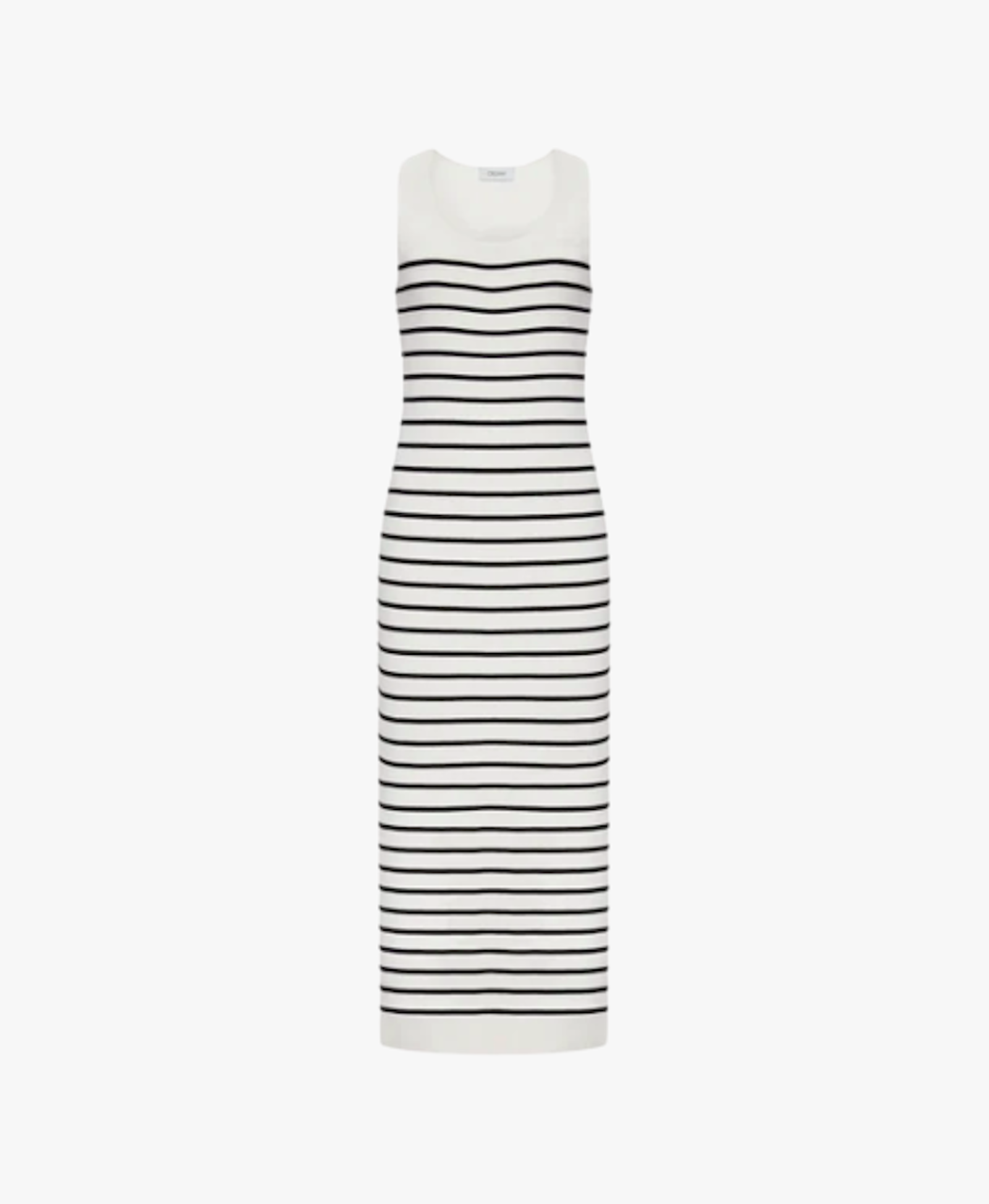 STRIPED TANK DRESS in Black made by CRUSH Collection