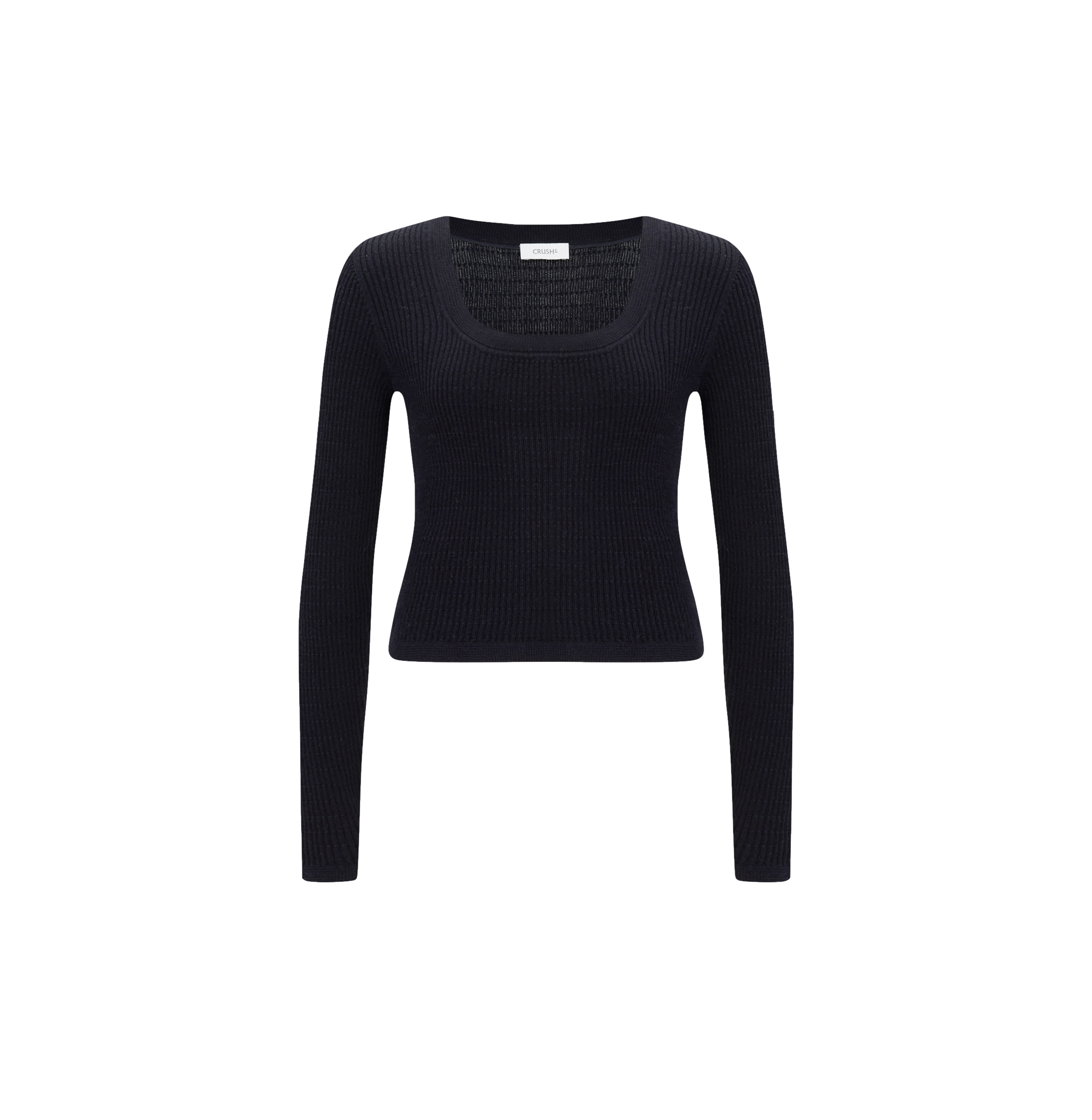 Crush Collection Silk Cashmere Cable In Black
