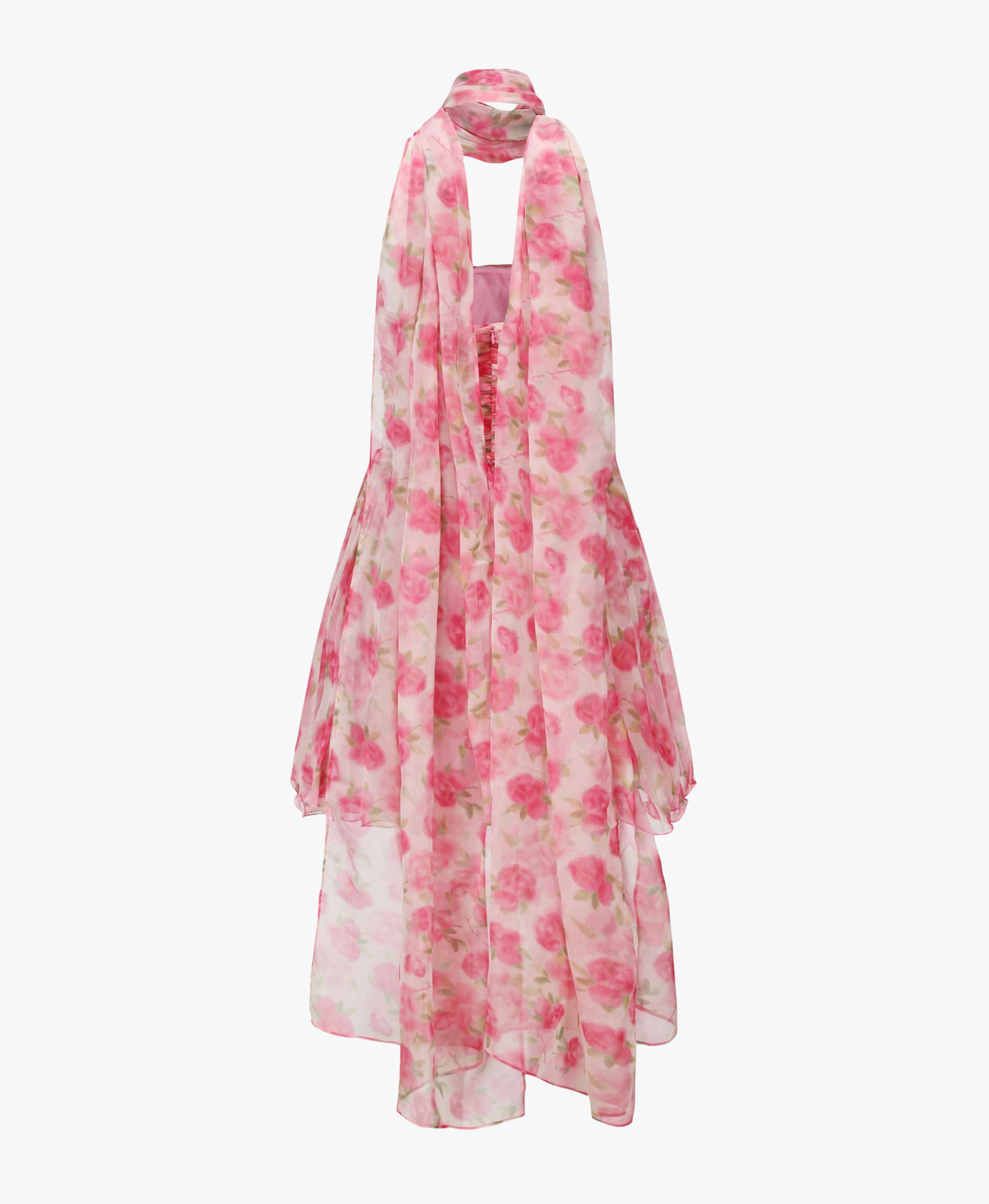 Chloe Dress (Pink Print) in Pink made by Nana Jacqueline