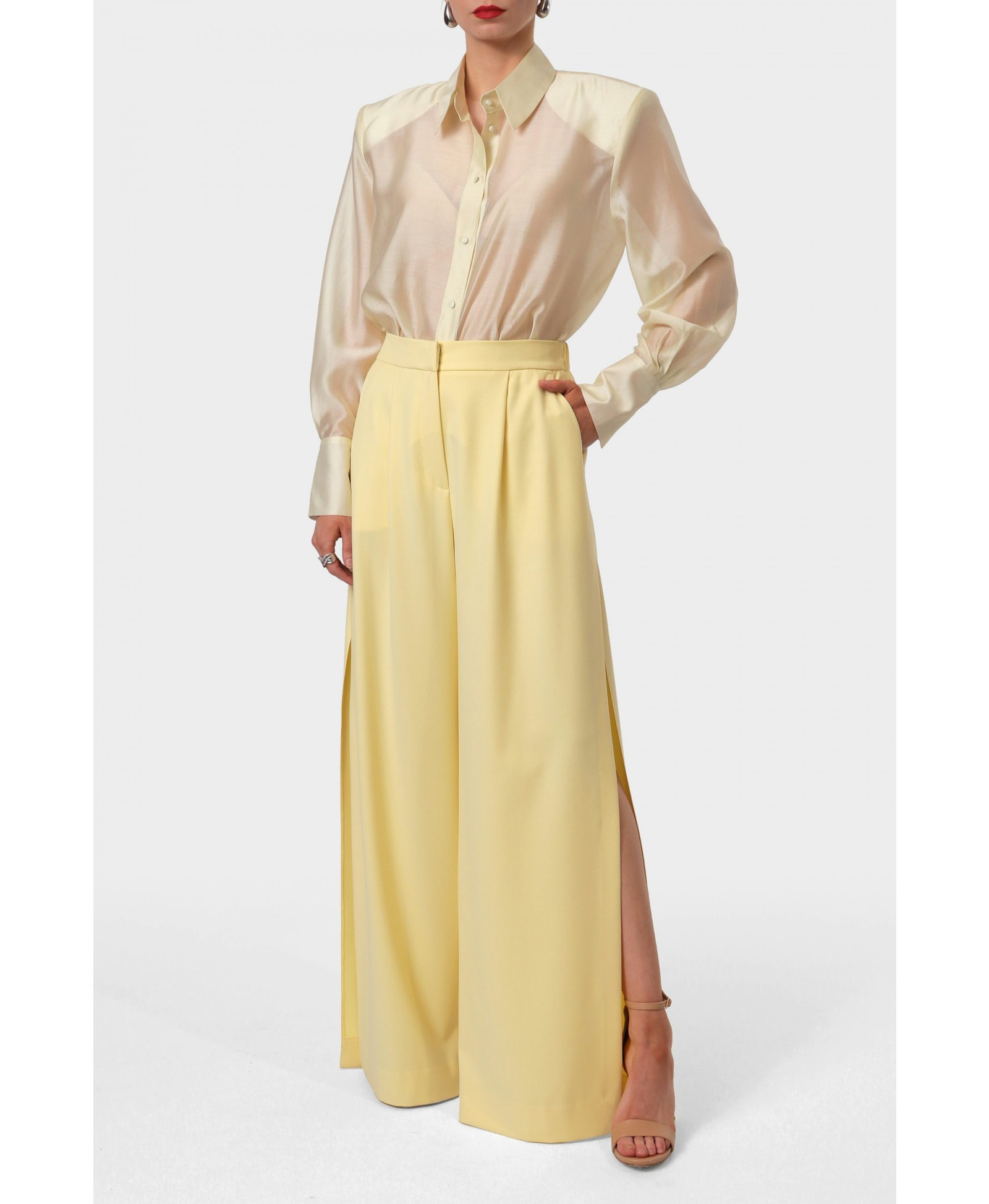 Shirt Sarita Butter Yellow made by HALEWSKI