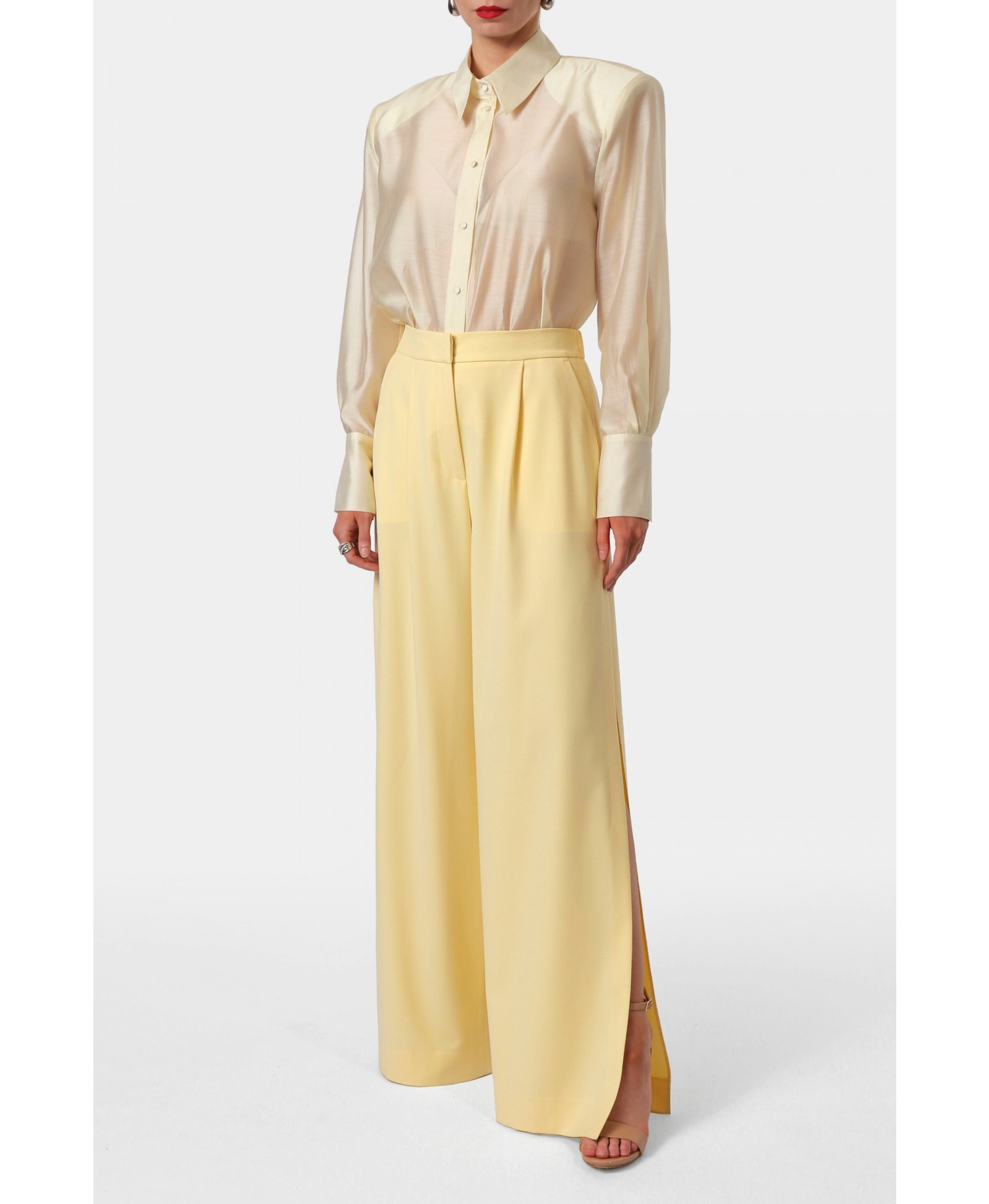 Shirt Sarita Butter Yellow made by HALEWSKI