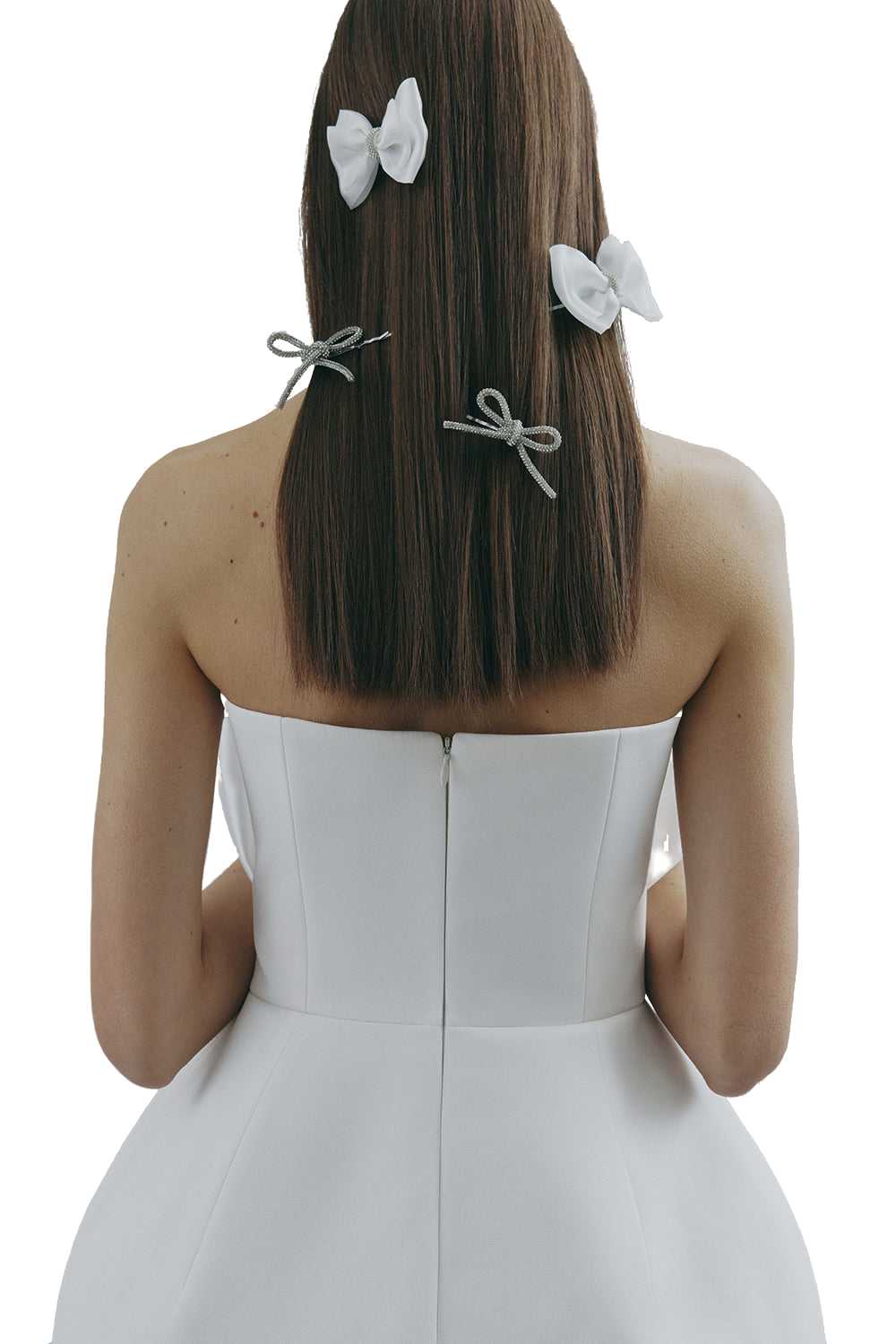 Total White Festive Set Of Hairpins In White