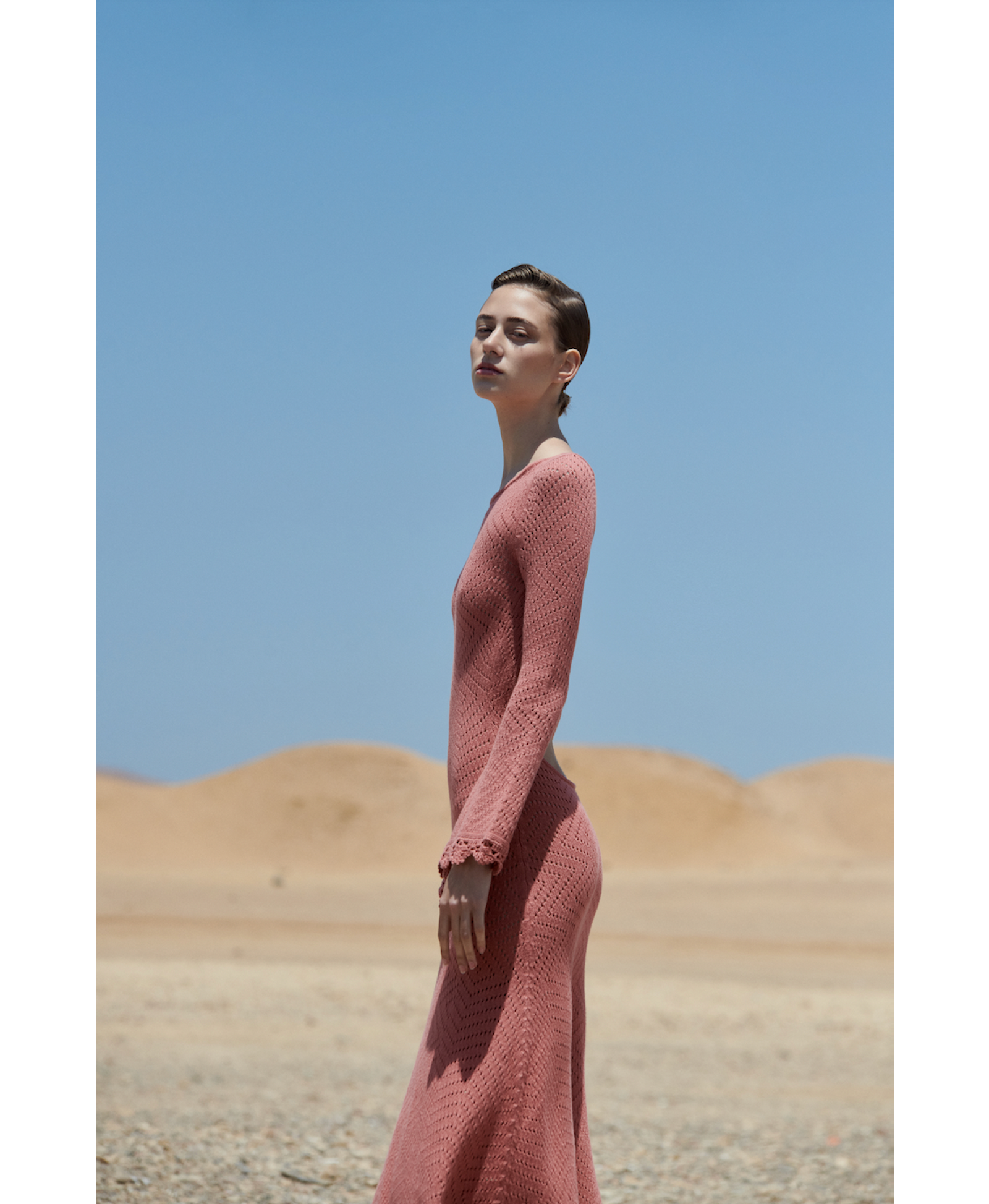 Sol Dress - Salmon in Red made by Peregrina
