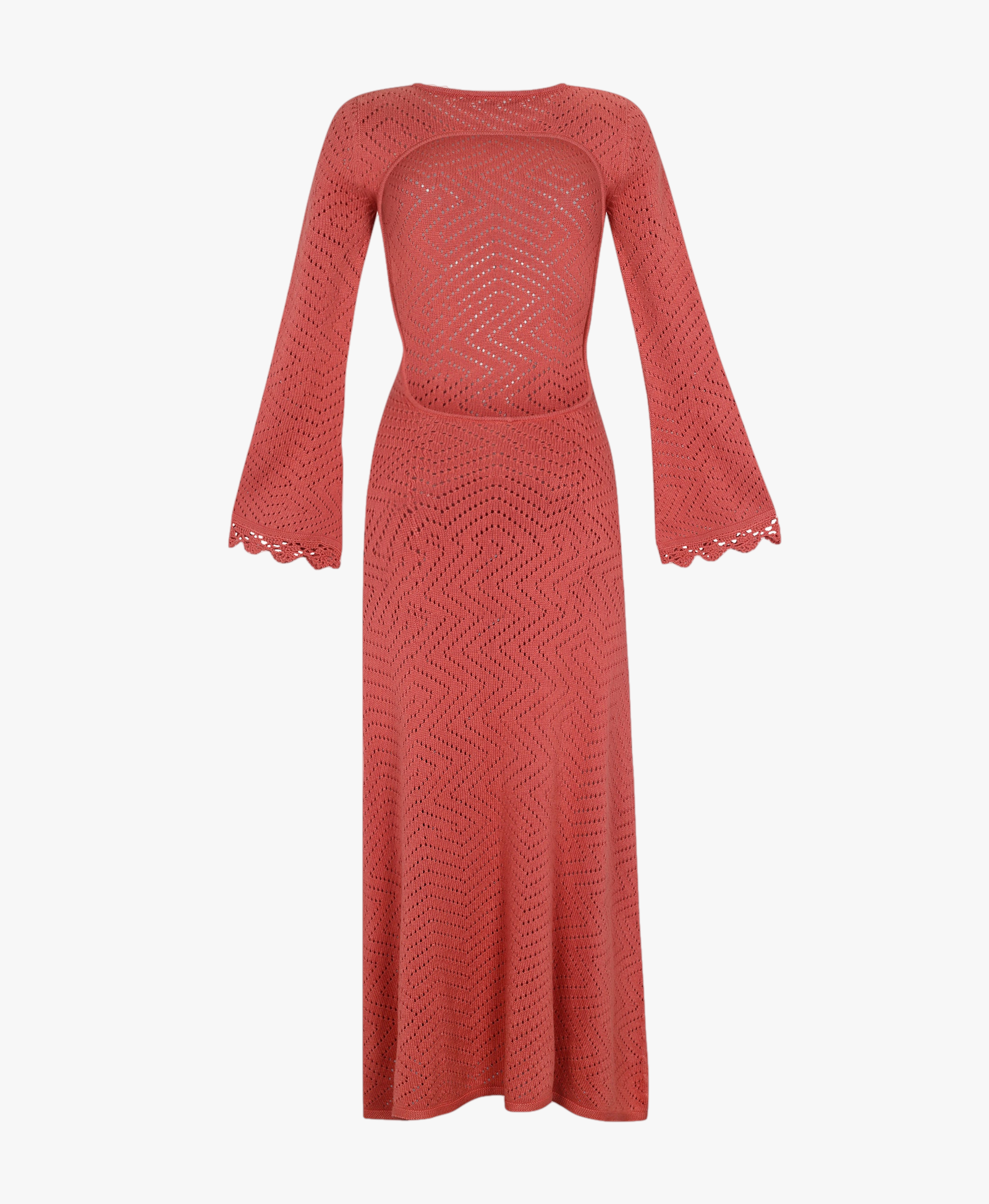 Sol Dress - Salmon in Red made by Peregrina