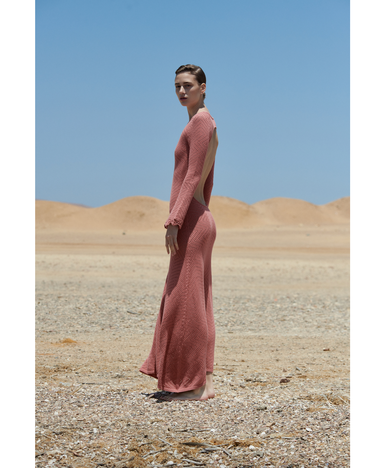 Sol Dress - Salmon in Red made by Peregrina
