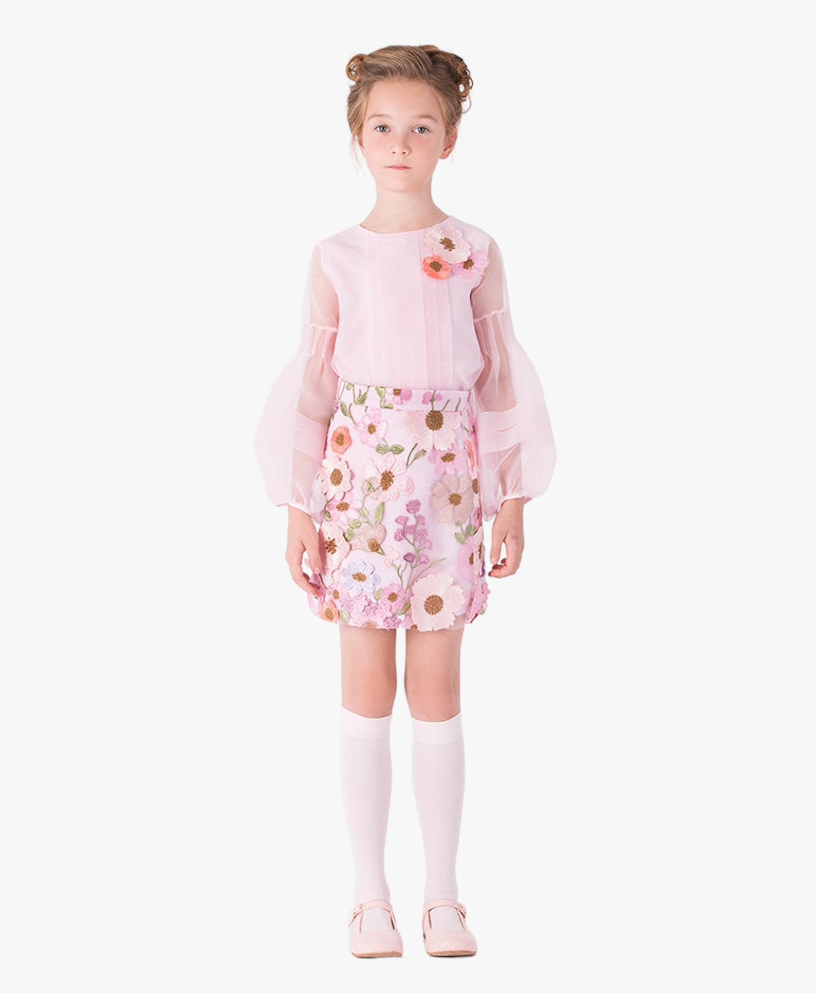 Exquisite Flowers Girls Outfit | 2 Pieces made by Mama Luma