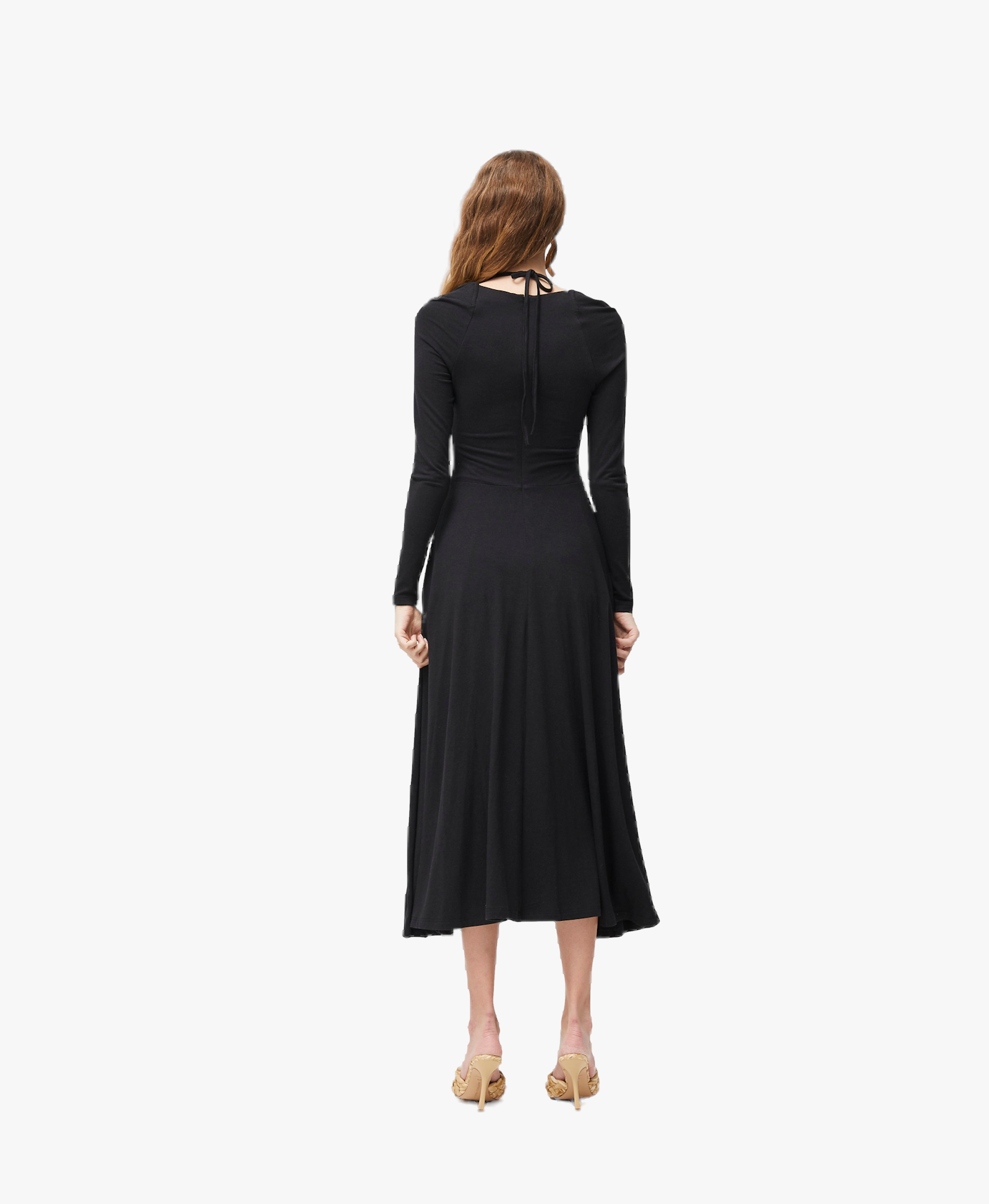 Caspian Dress in Black made by Atoir