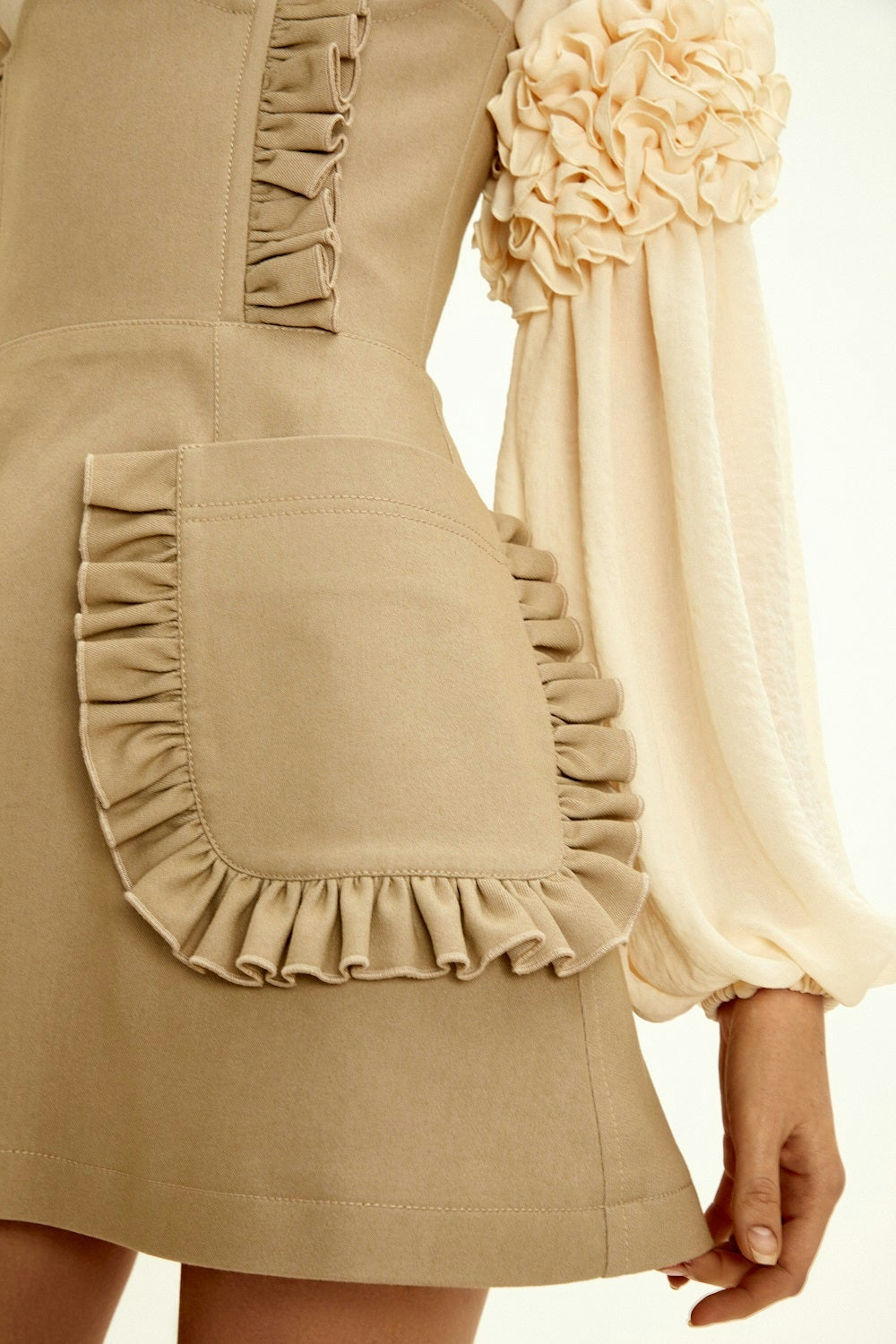Shop Beige Corset Skirt from Guranda at Seezona