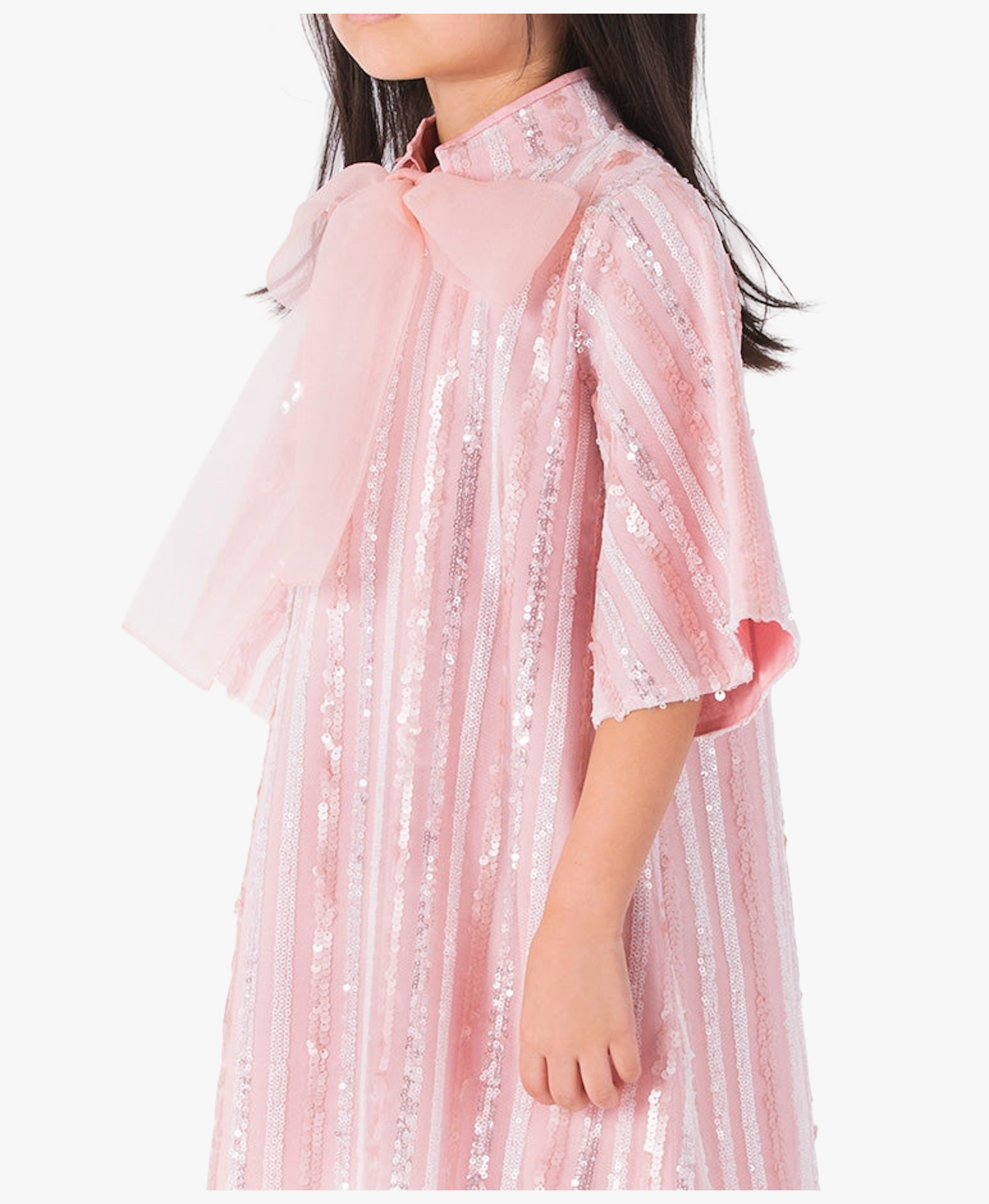 Shimmering Bow Dress made by Mama Luma