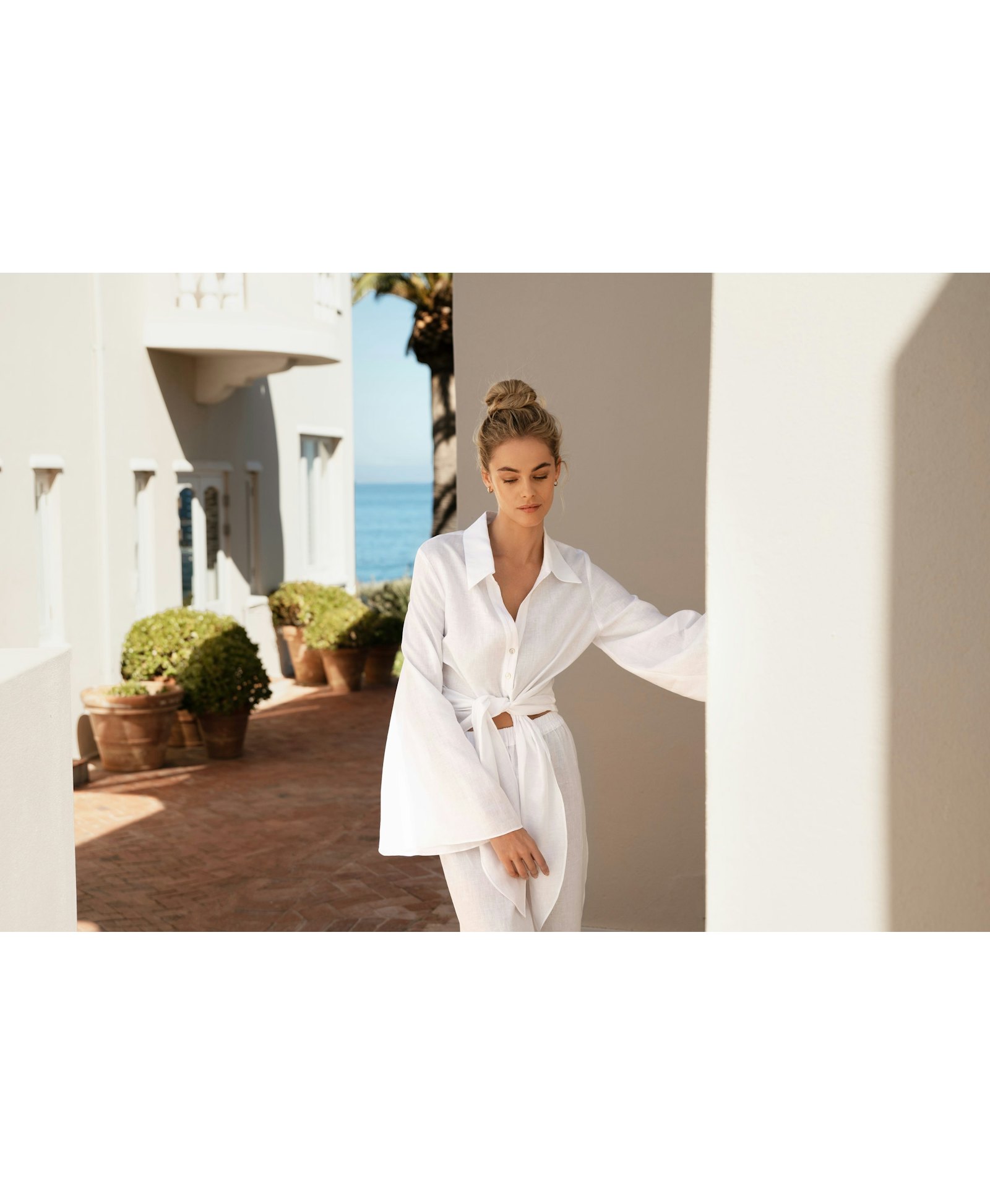 Adrienne shirt white made by MandiBreeze