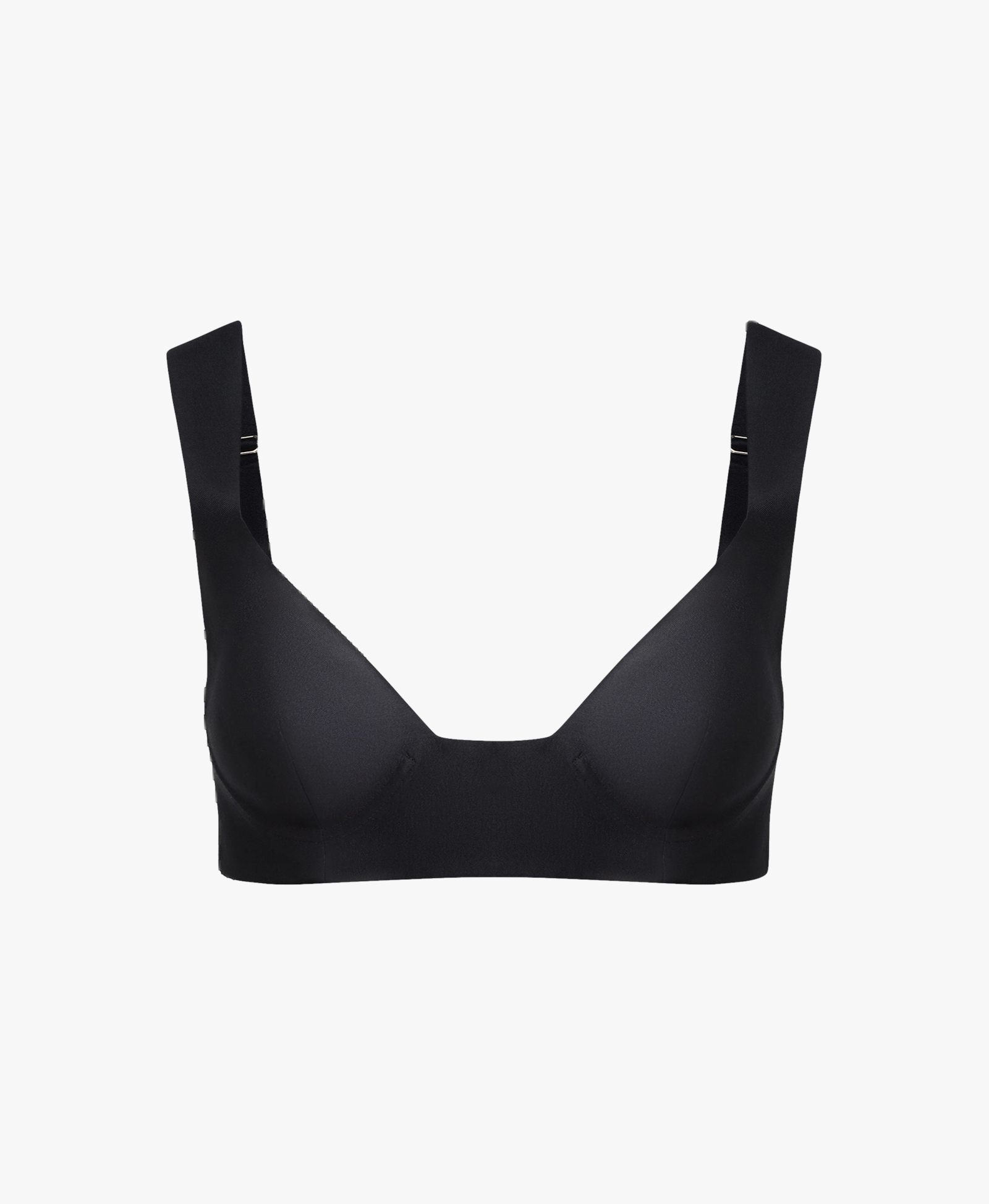 STRUCTURED SILK AND WOOL-BLEND BRALETTE TOP made by NDS The Label