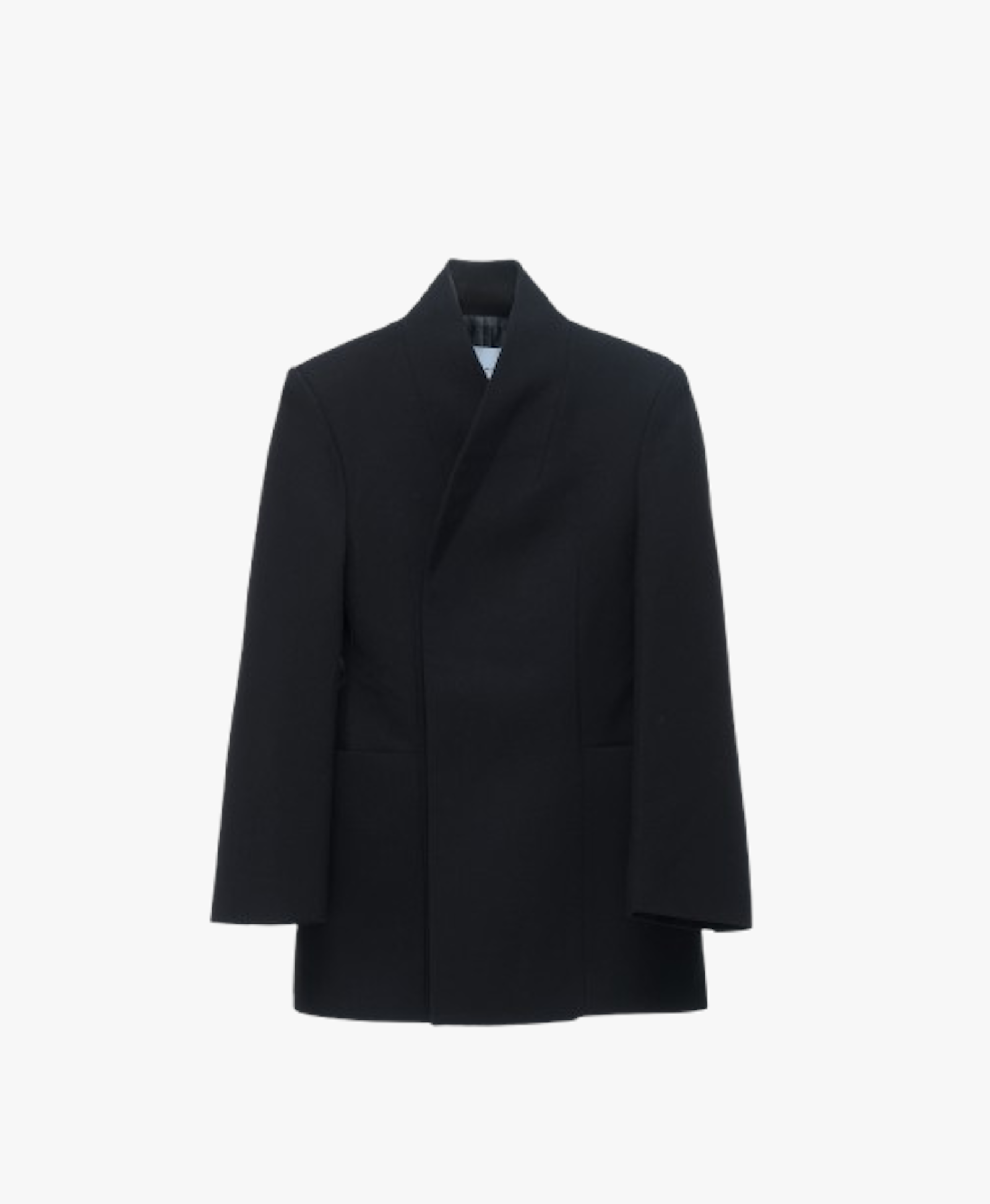 High collar wrap blazer made by AFTERHOURS